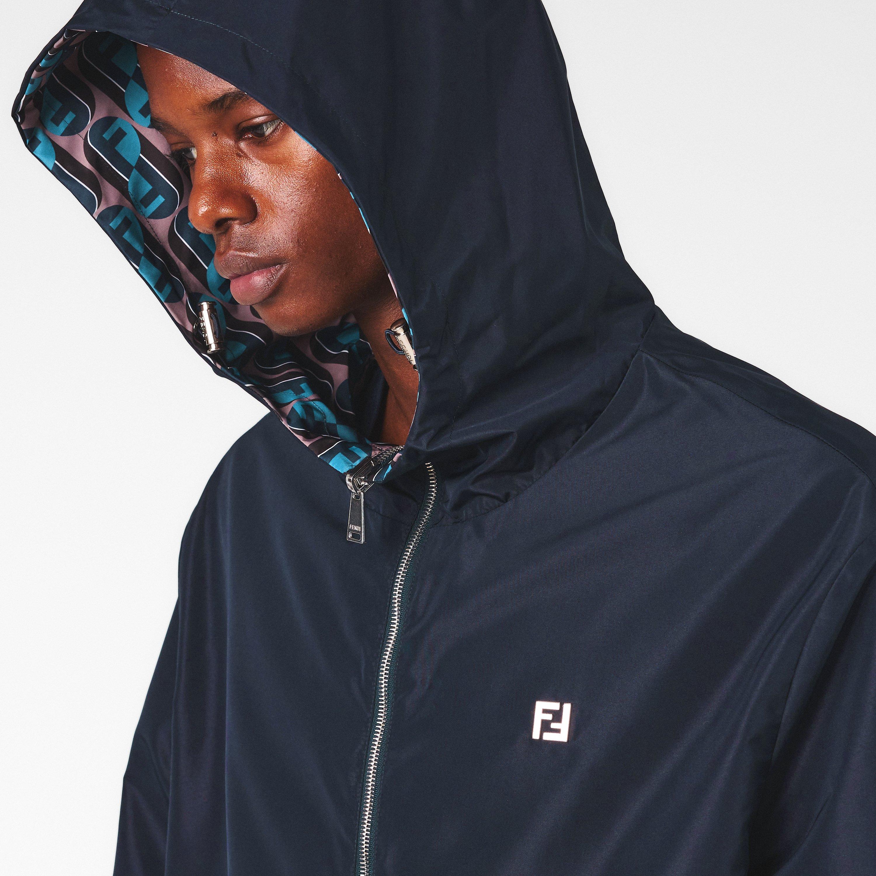 Navy - Fendi - Men's  Weather-Resistant Windbreaker - 5