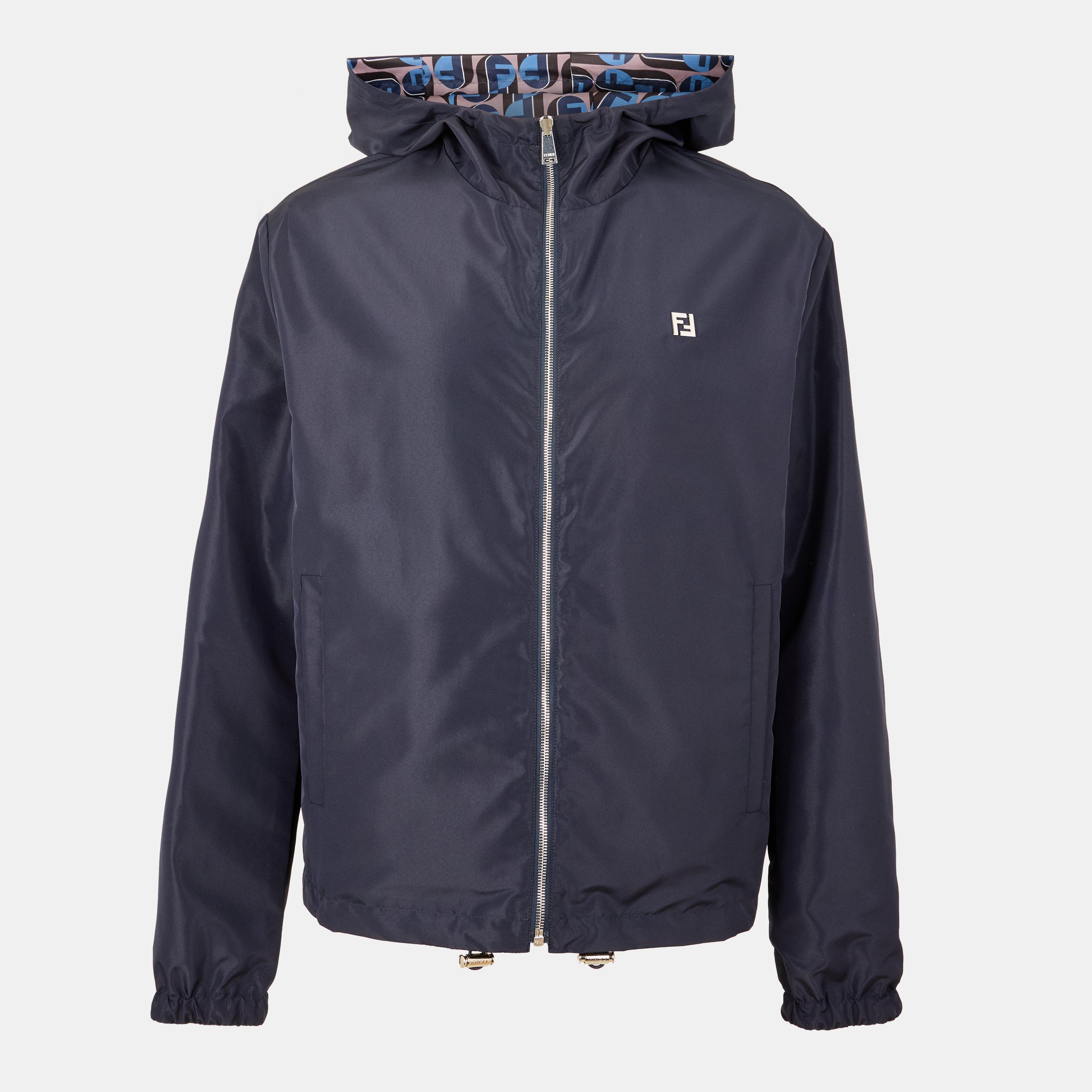 Navy - Fendi - Men's  Weather-Resistant Windbreaker - 7