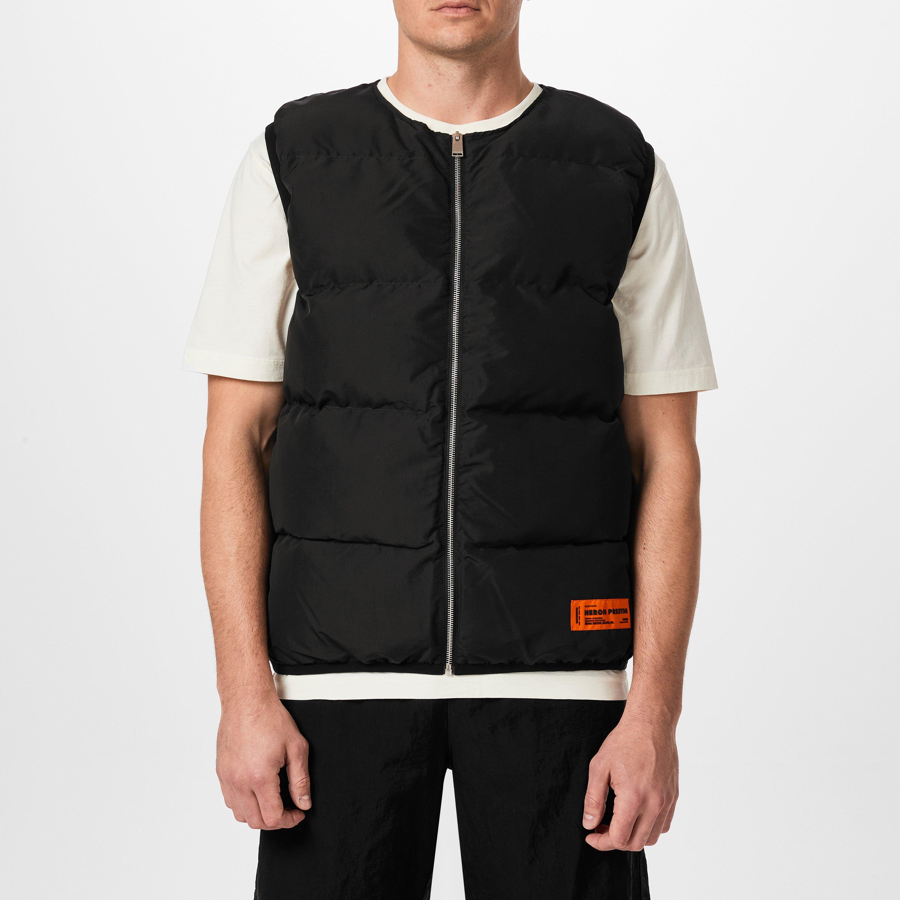 Black - Heron Preston - Logo Nylon Padded Vest - 1