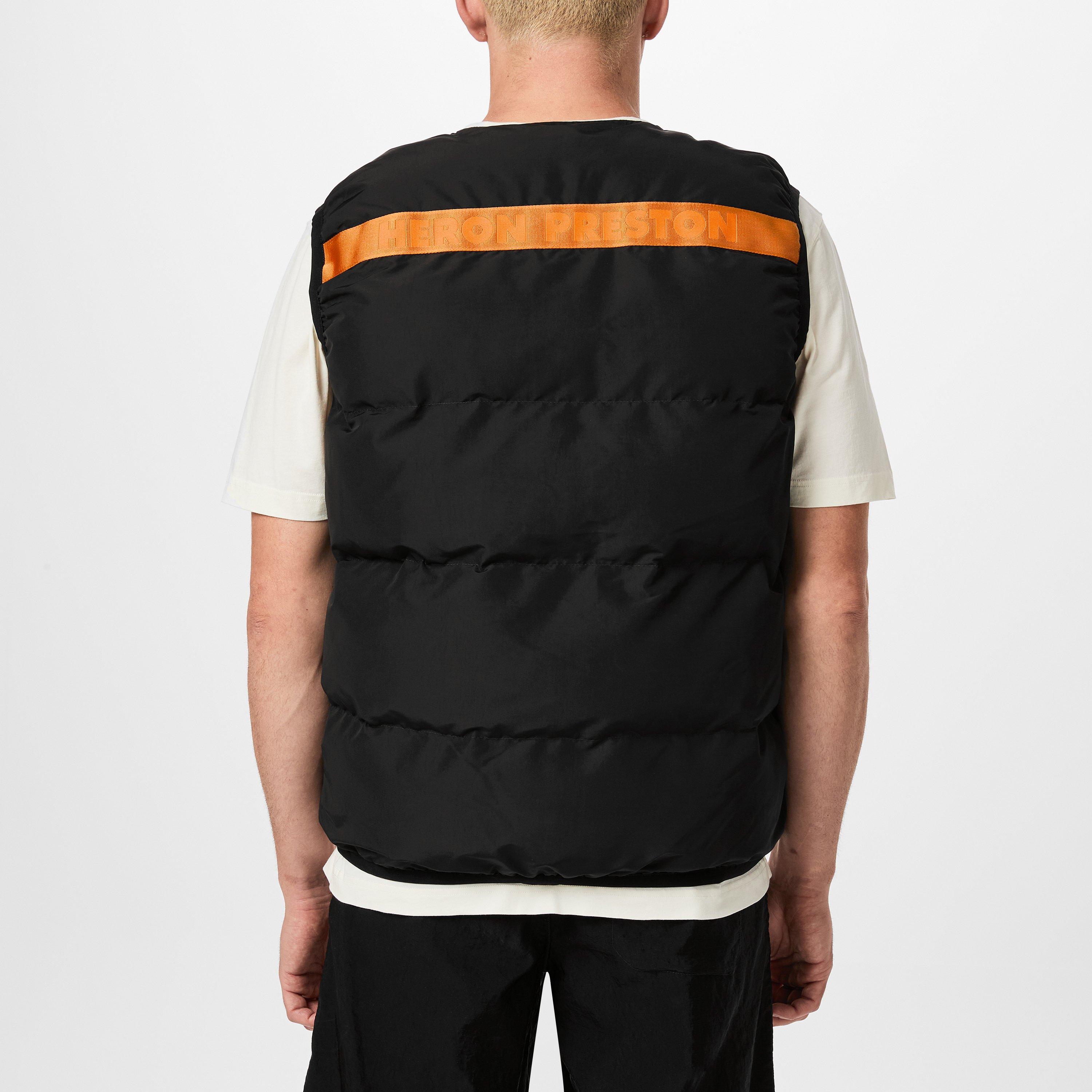 Black - Heron Preston - Logo Nylon Padded Vest - 3