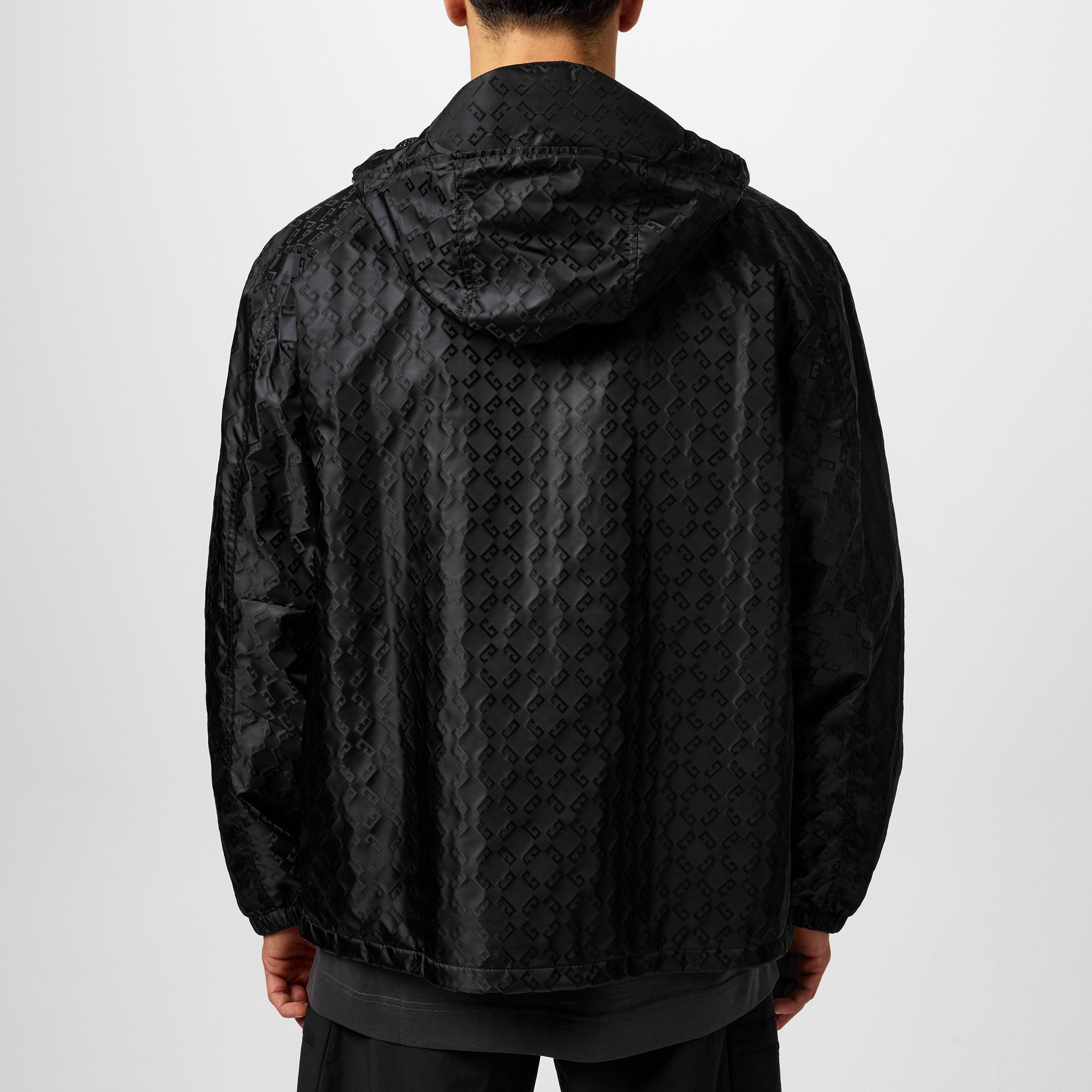 Black - GIVENCHY - Men's 4G Monogram Wind Resistant Hooded Long Sleeve Windbreaker - 3