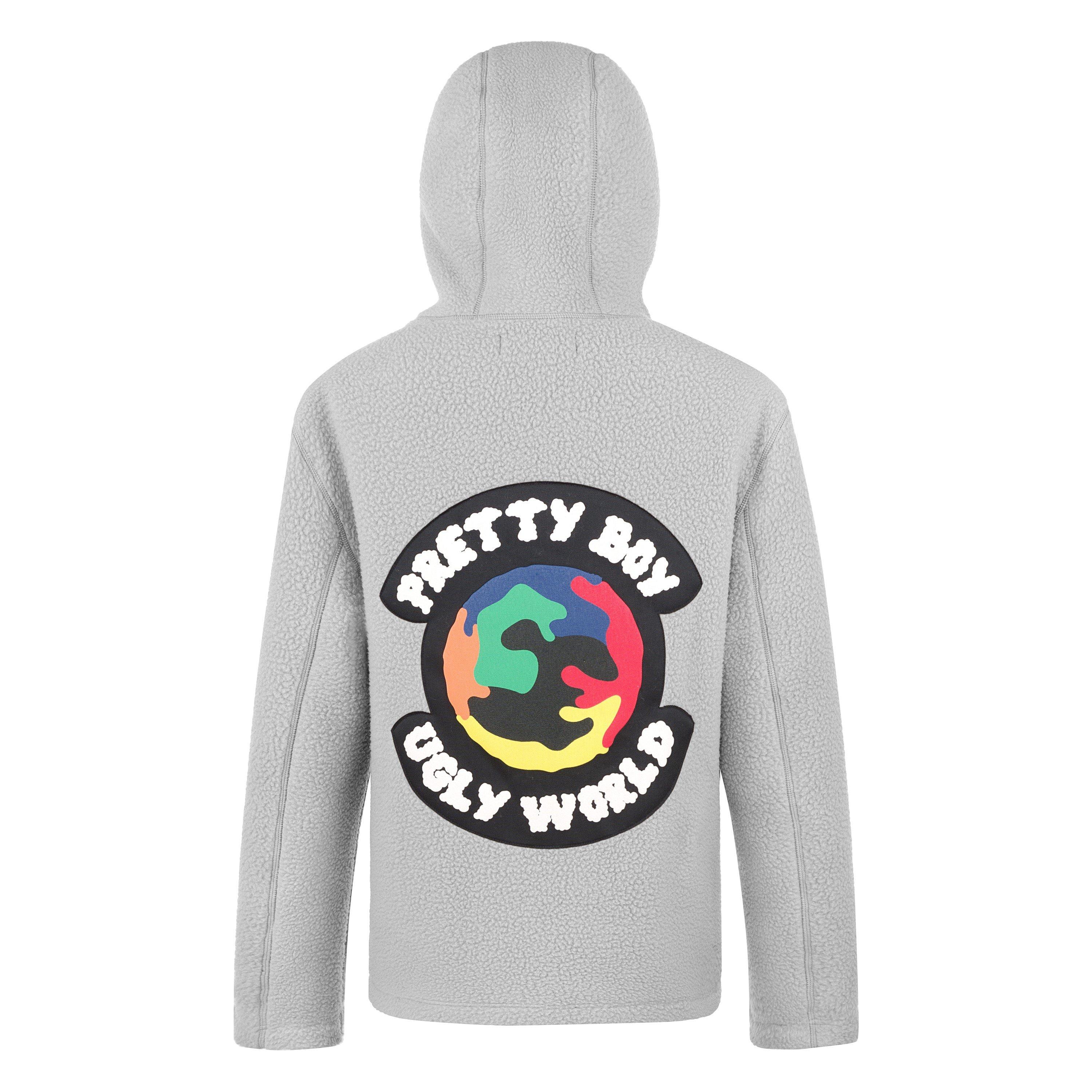 Grey - Pretty Boy Ugly World - Men's Textured Sherpa Jacket - 2