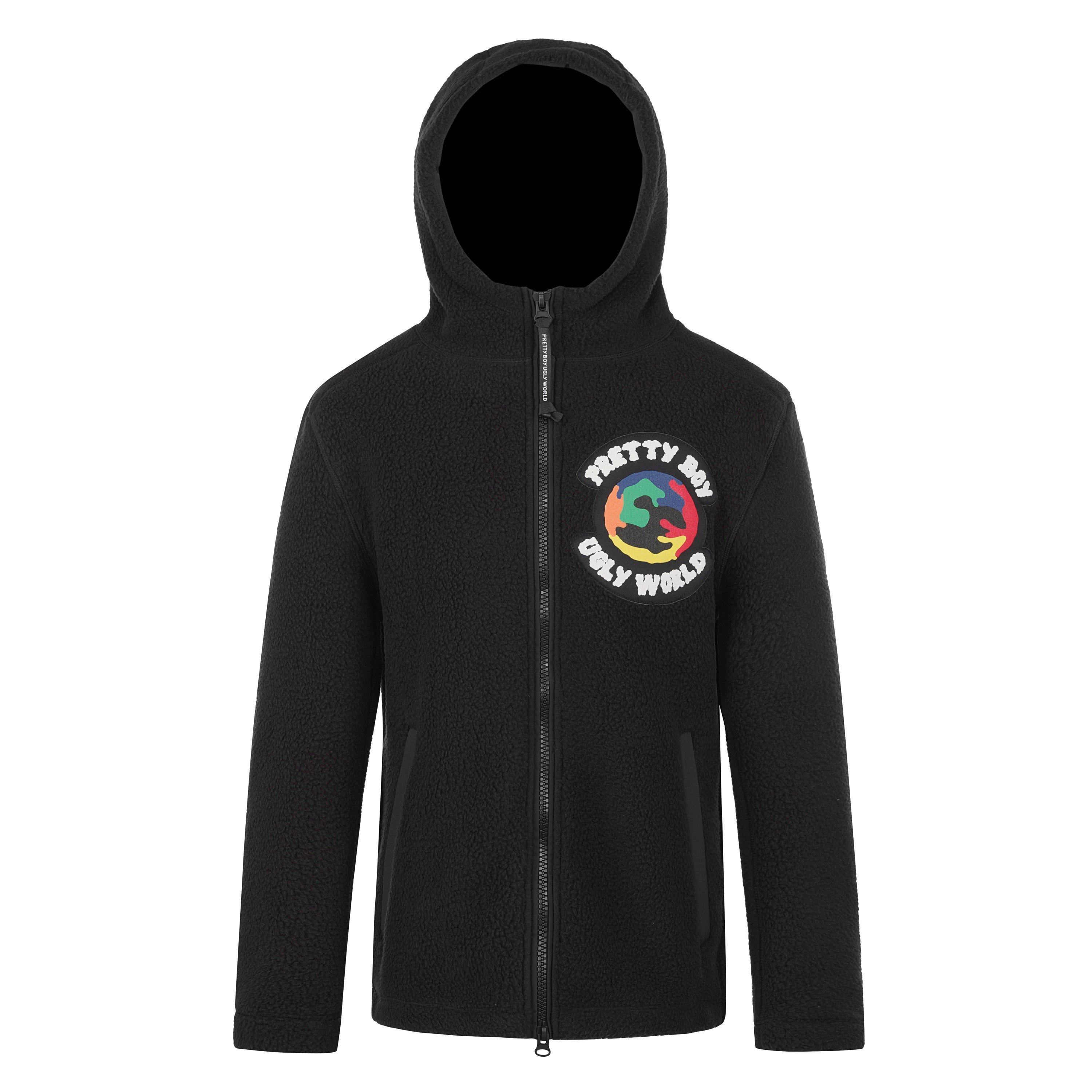 Pretty Boy Ugly World Men's Textured Sherpa Jacket - Black - Medium