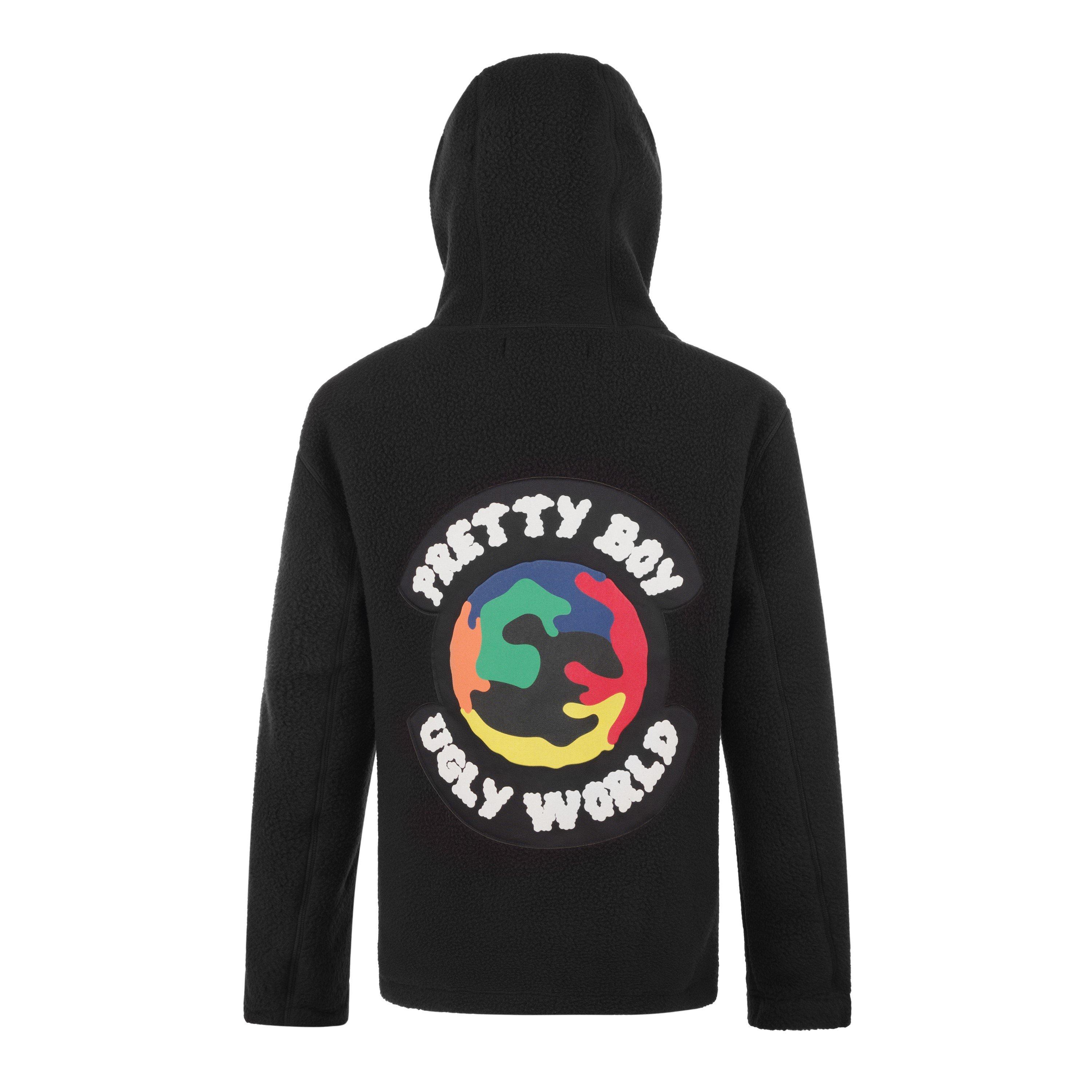 Black - Pretty Boy Ugly World - Men's  Textured Sherpa Jacket - 2