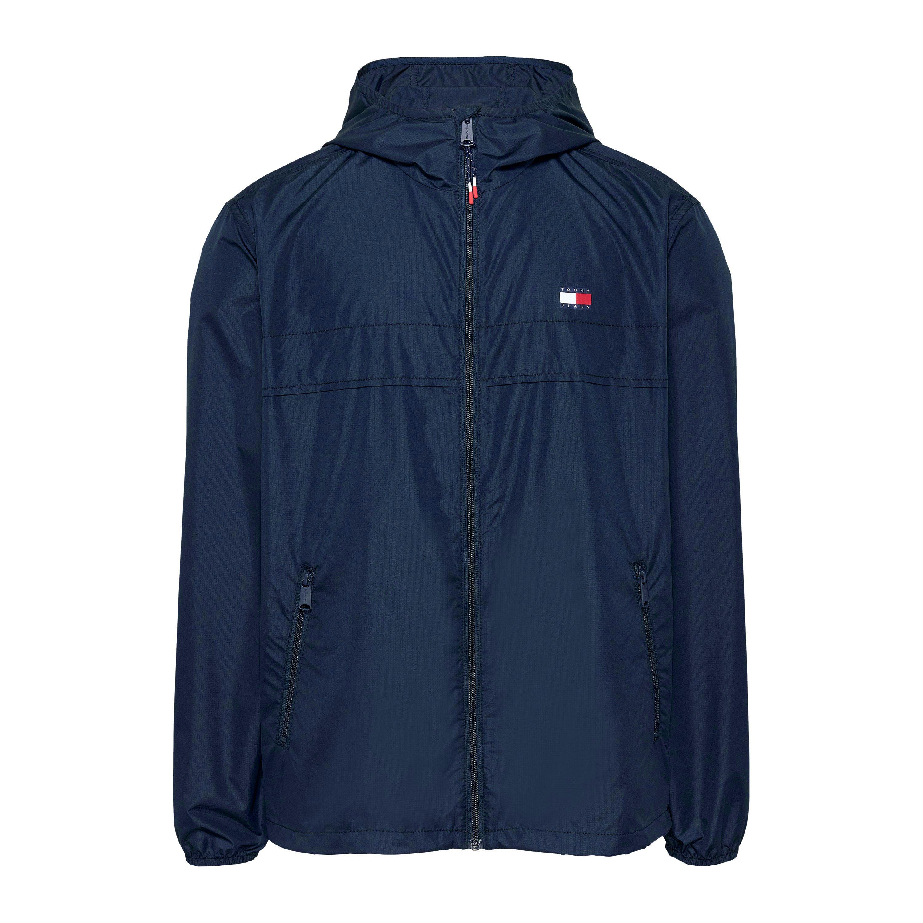Night Navy - Tommy Jeans - Men's Chicago Windproof Lightweight Windbreaker - 1