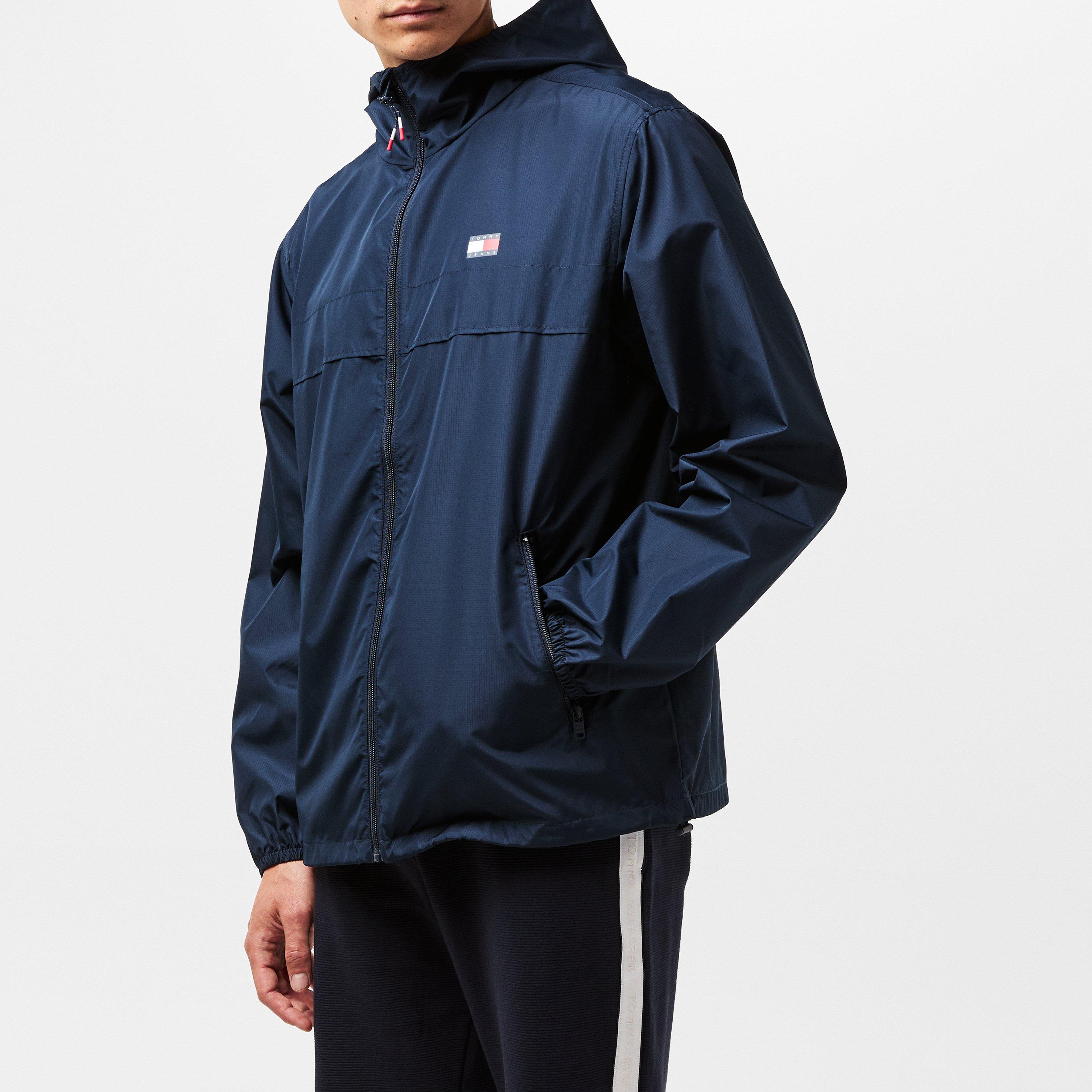 Night Navy - Tommy Jeans - Men's Chicago Windproof Lightweight Windbreaker - 3