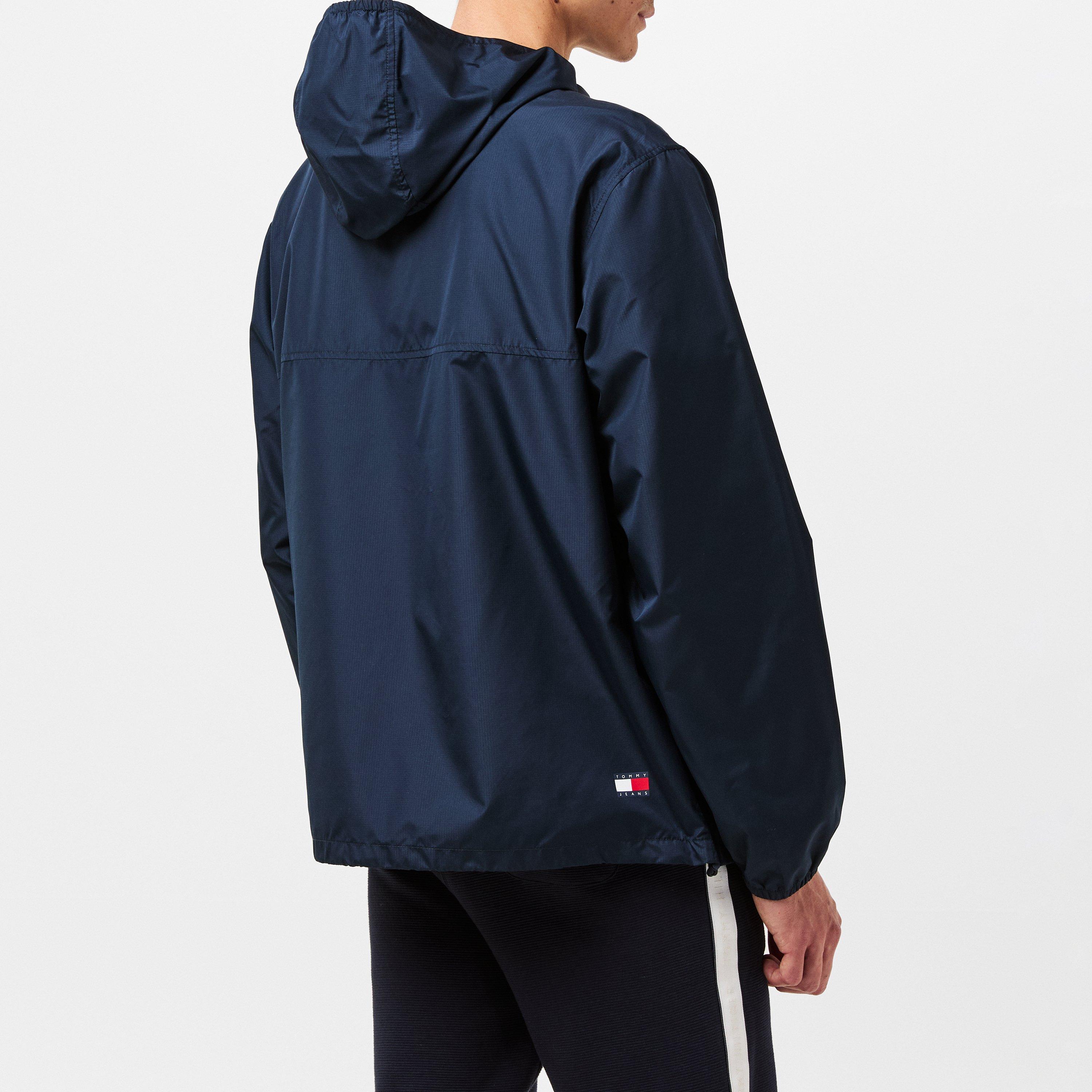 Night Navy - Tommy Jeans - Men's Chicago Windproof Lightweight Windbreaker - 4