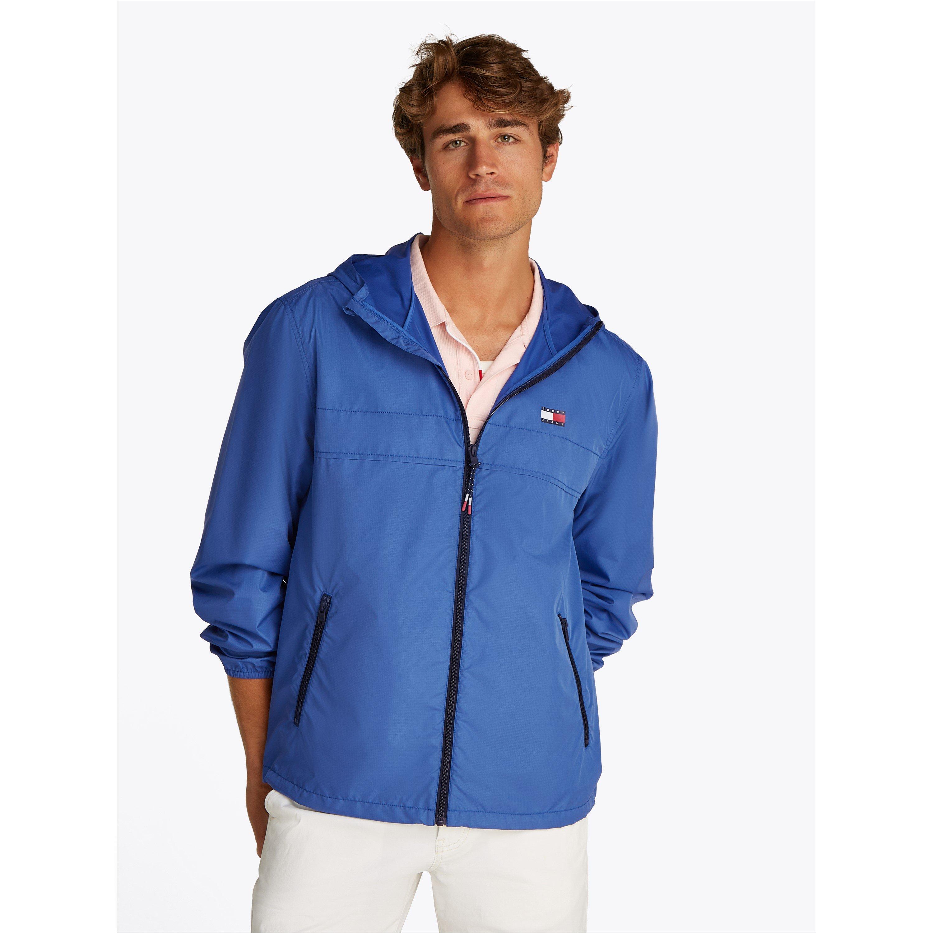 Tommy Jeans Men's Chicago Windproof Lightweight Windbreaker - Tempo Blue - M