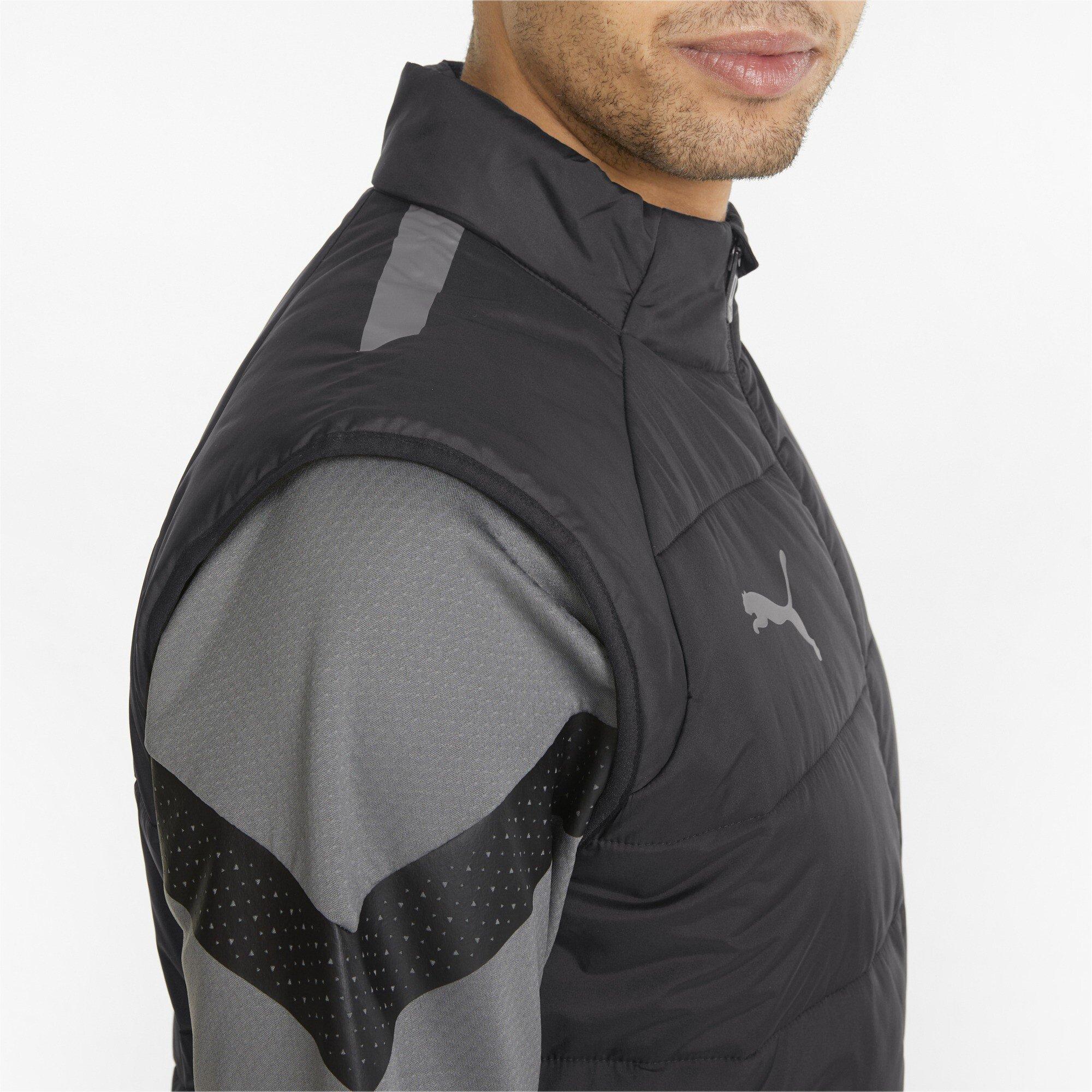 Sort - Puma - Puma Teamliga Vest Jacket Gilet Mens - 5