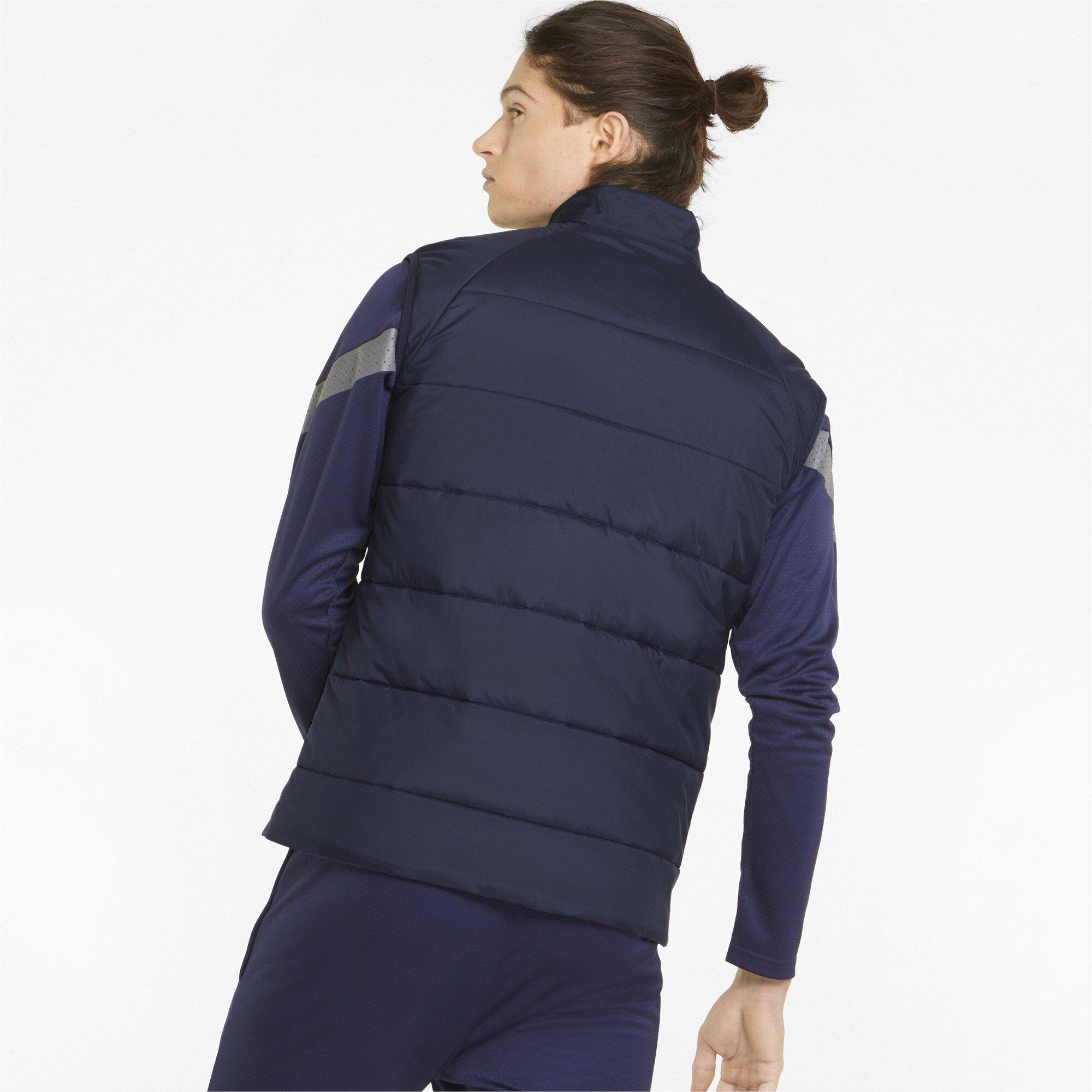 Peacoat - Puma - Puma Teamliga Vest Jacket Gilet Mens - 4