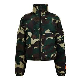 Heron Preston Nylon Camo Puffer Jacket