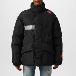 Heron Preston Logo Patch Padded Coat