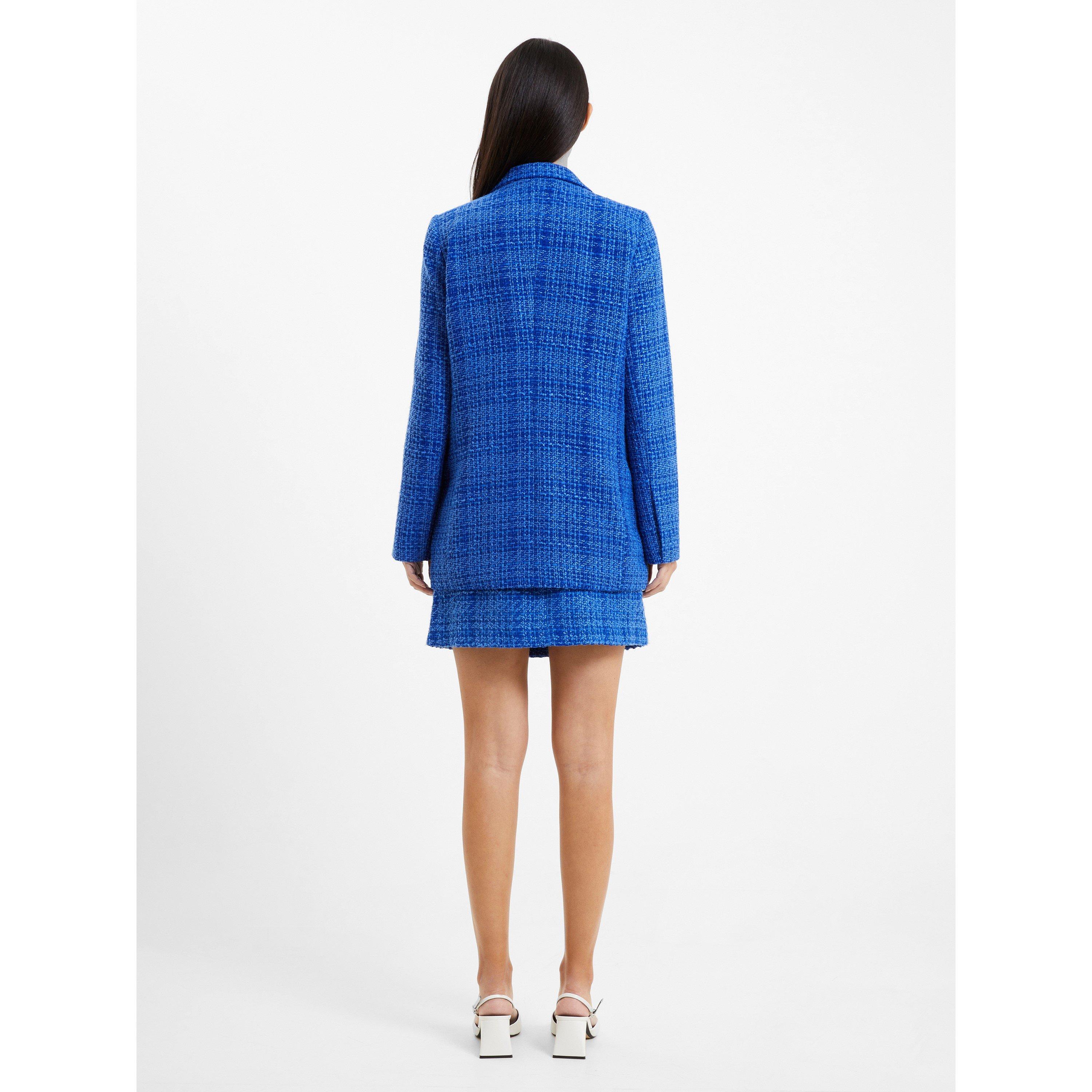 40-Light Blue - French Connection - Women's Azzurra Tweed Structured Blazer - 3