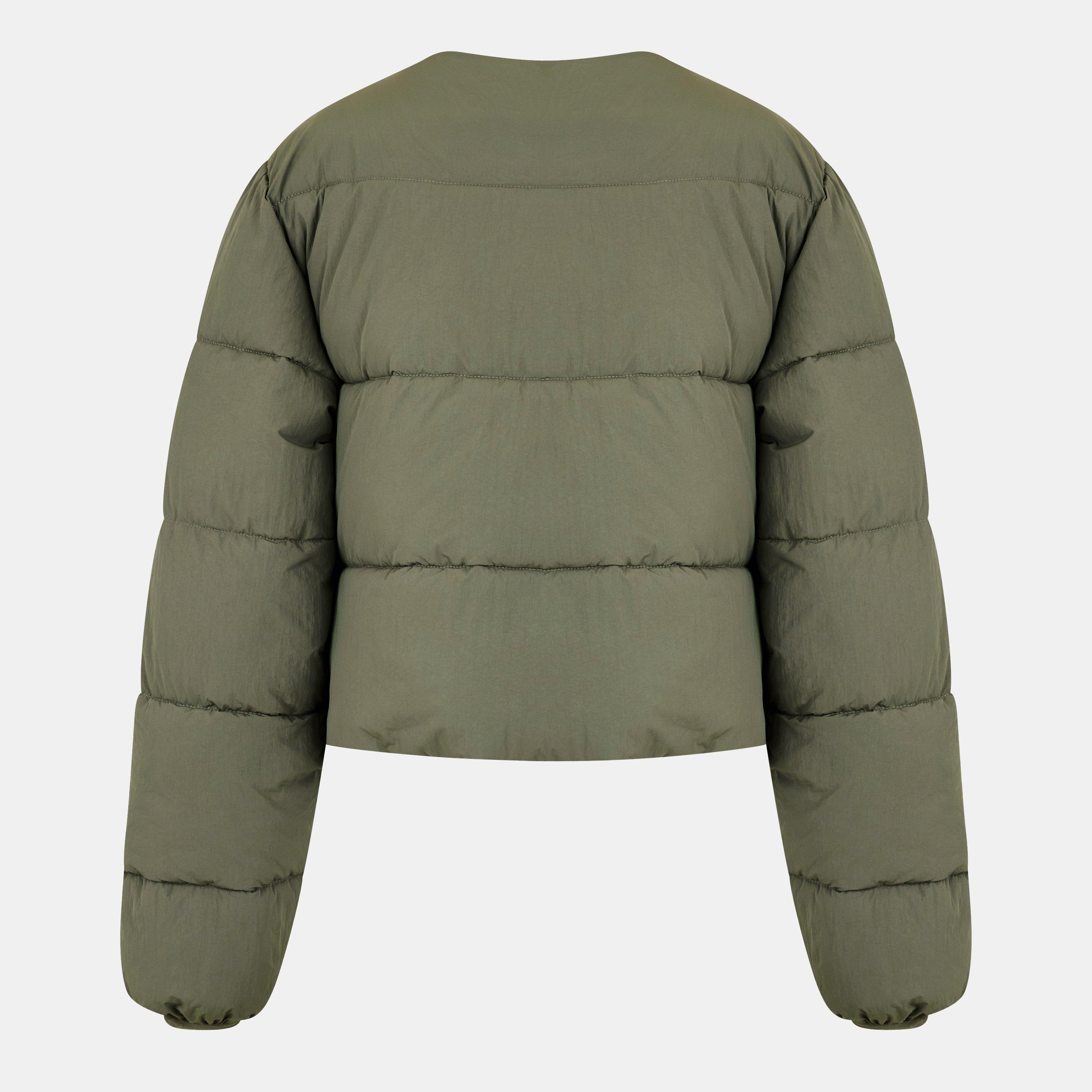 Kaki chiaro - Jack Wills - Interwoven Quilted Short Puffer Jacket - 2