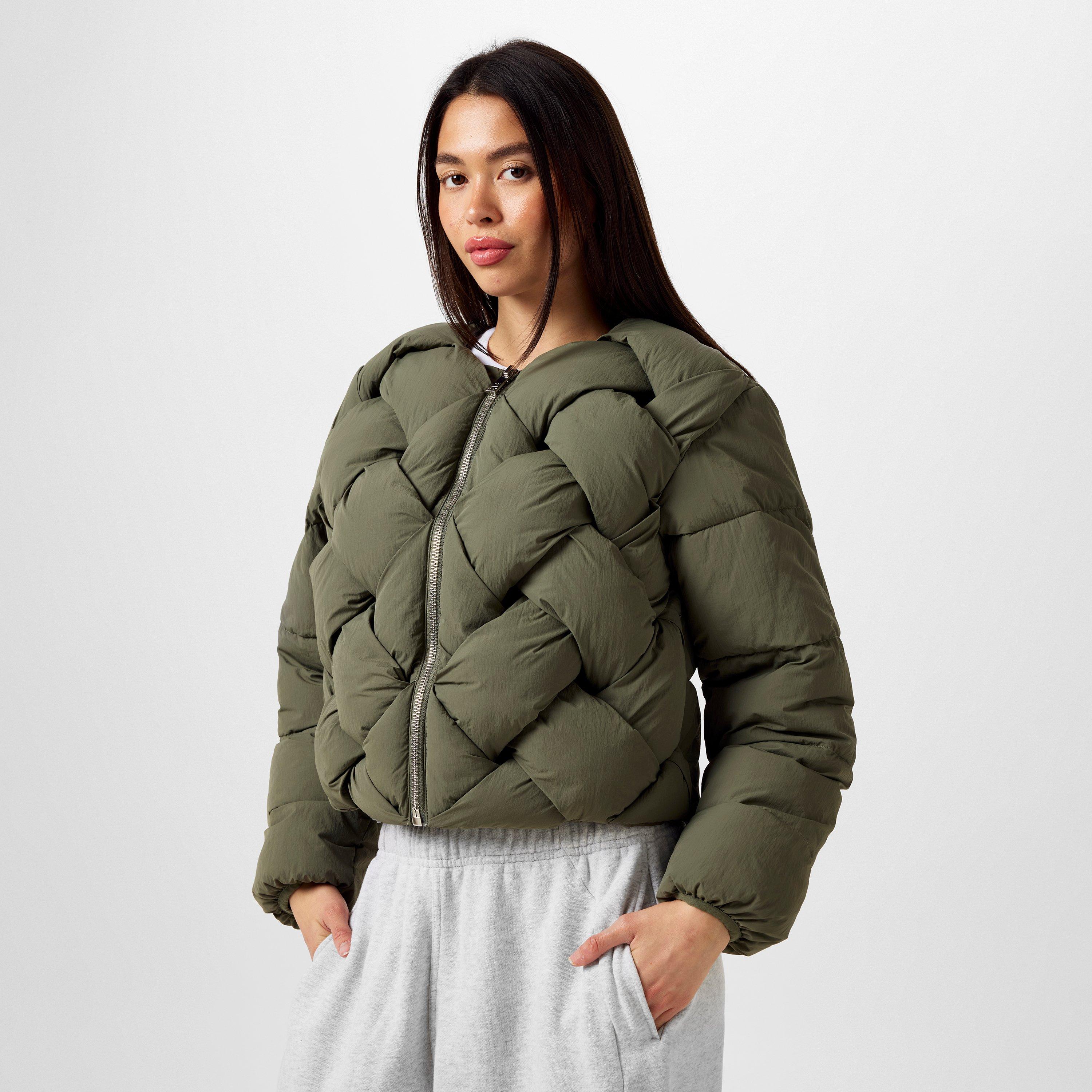 Kaki chiaro - Jack Wills - Interwoven Quilted Short Puffer Jacket - 3