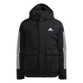 adidas Utilitas 3-Stripes Hooded Jacket Mens