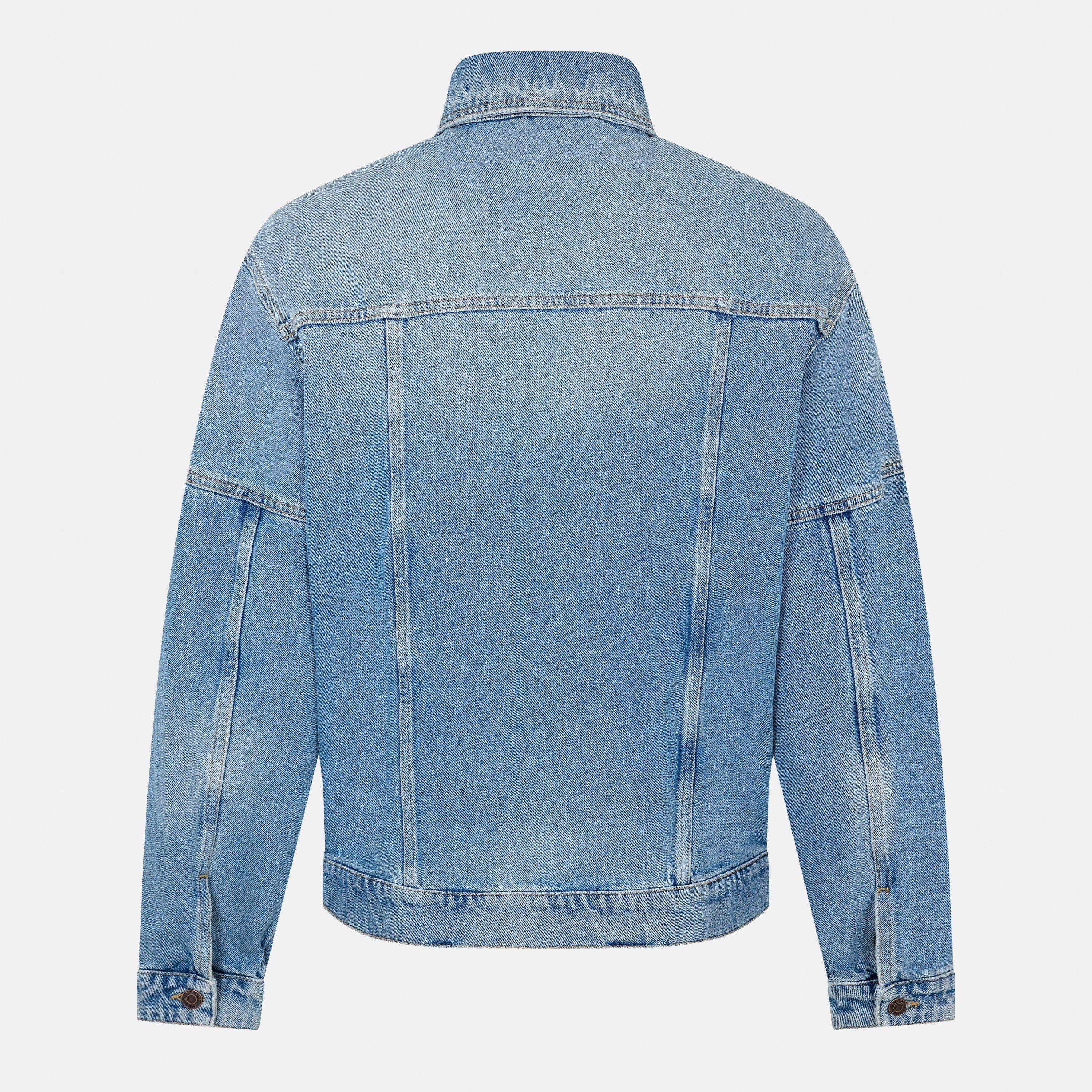 Blue - Moschino - Men's  Structured Denim Jacket - 2