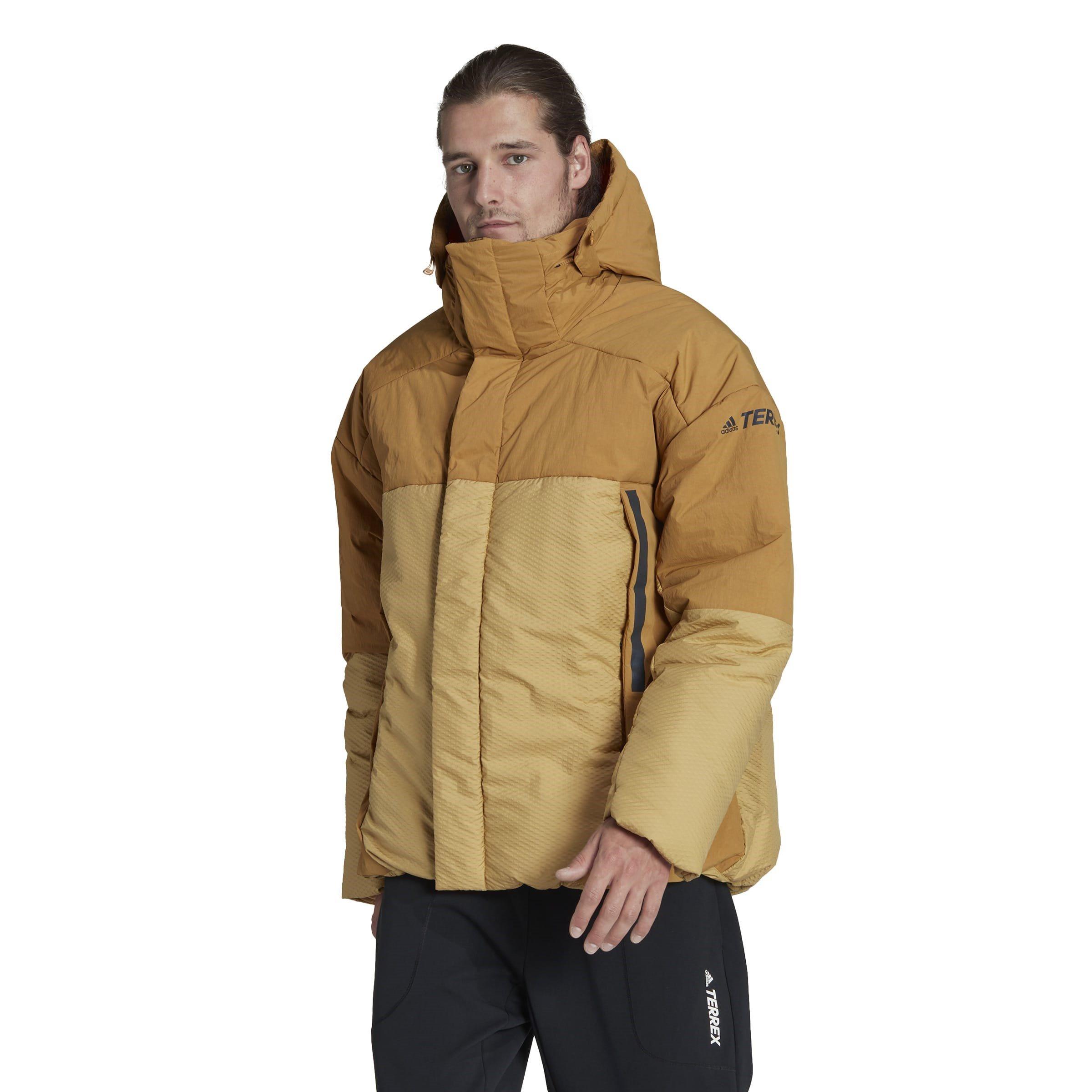 Mesa/Golden - adidas - Terrex Myshelter COLD.RDY Water Resistant Detachable Hood Down Jacket - 2