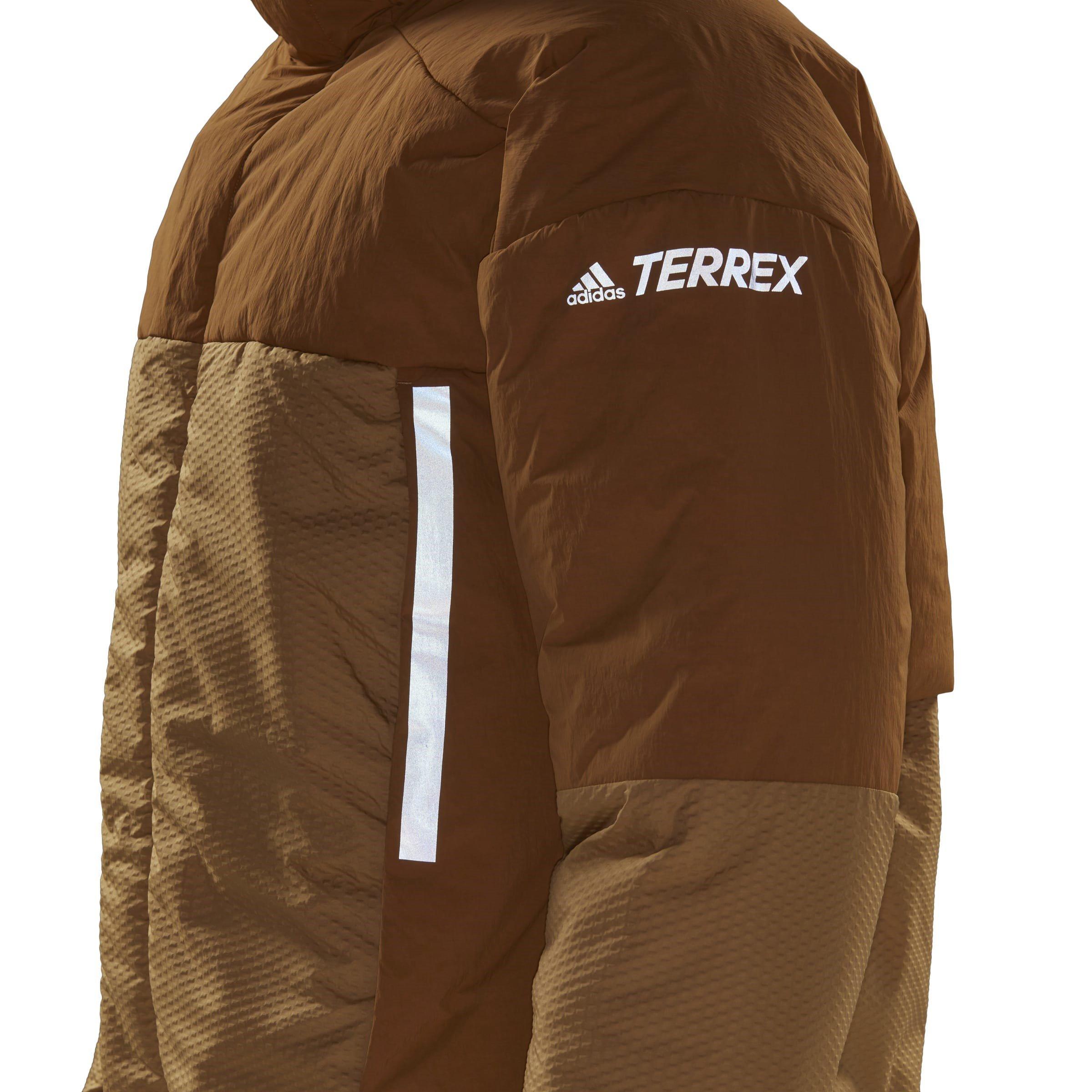 Mesa/Golden - adidas - Terrex Myshelter COLD.RDY Water Resistant Detachable Hood Down Jacket - 5