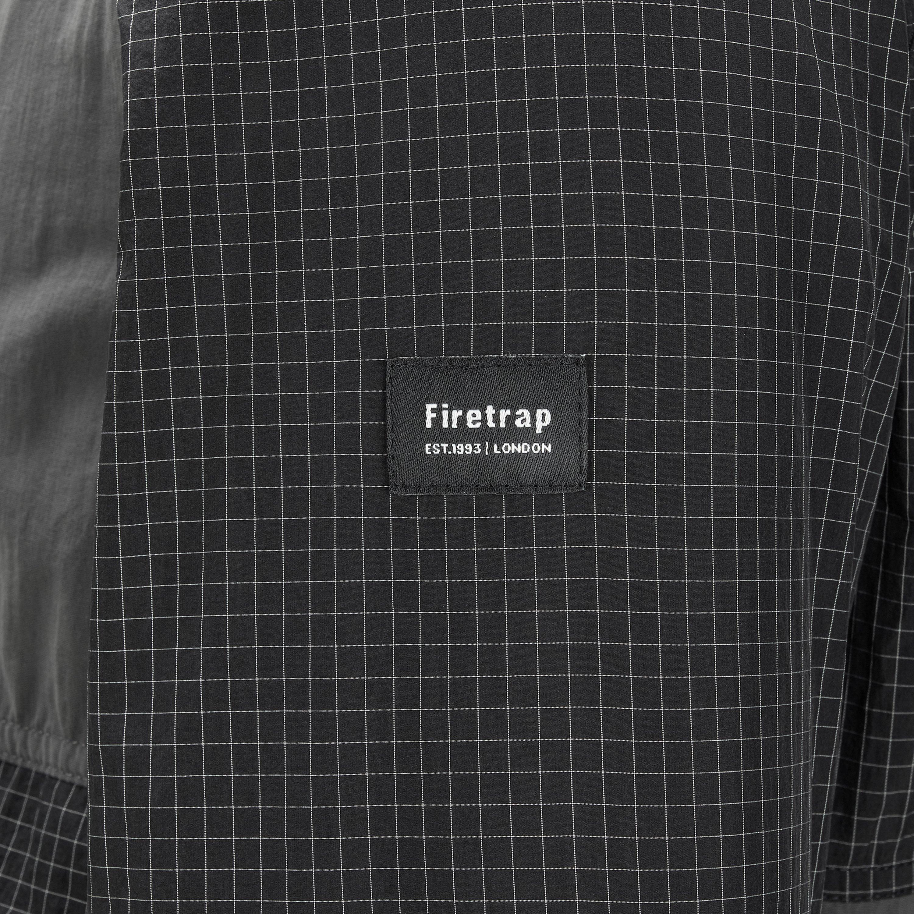 Black - Firetrap - Men's Lightweight Wind Resistant Rain Anorak - 4
