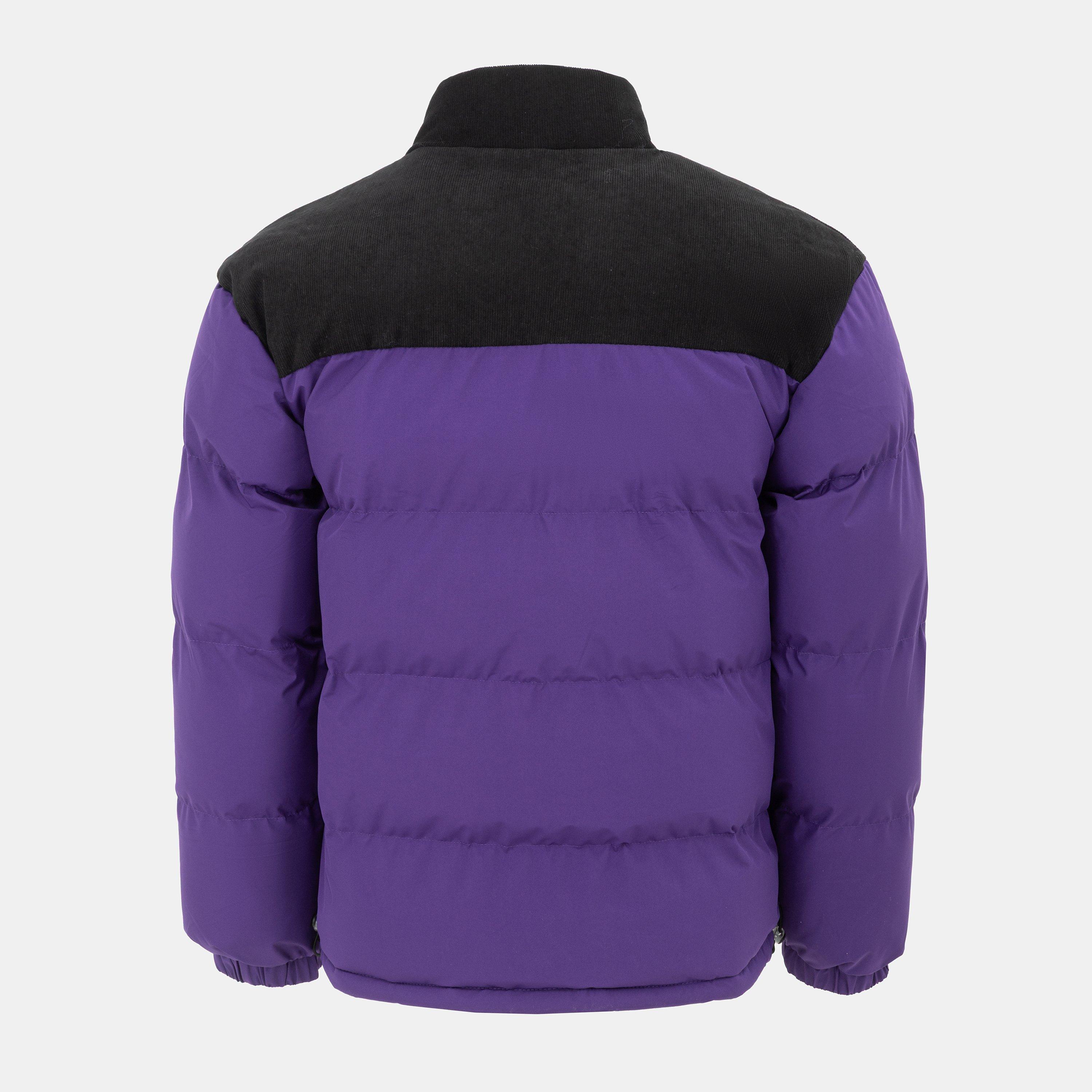 Purple - Firetrap - Men's Full Zip Funnel Neck Long Sleeve Puffer Jacket - 2