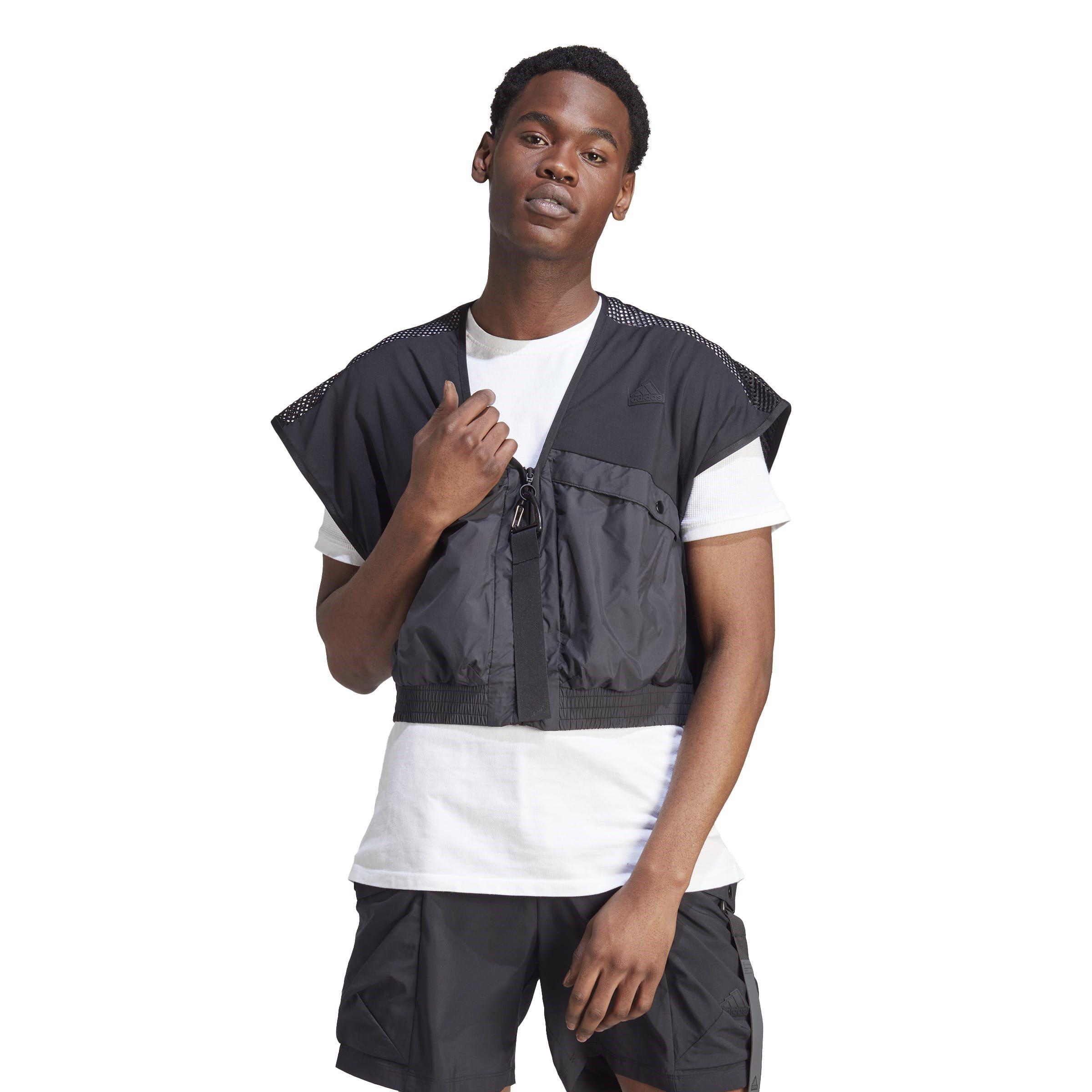 Black - adidas - City Escape Premium Vest Mens - 2