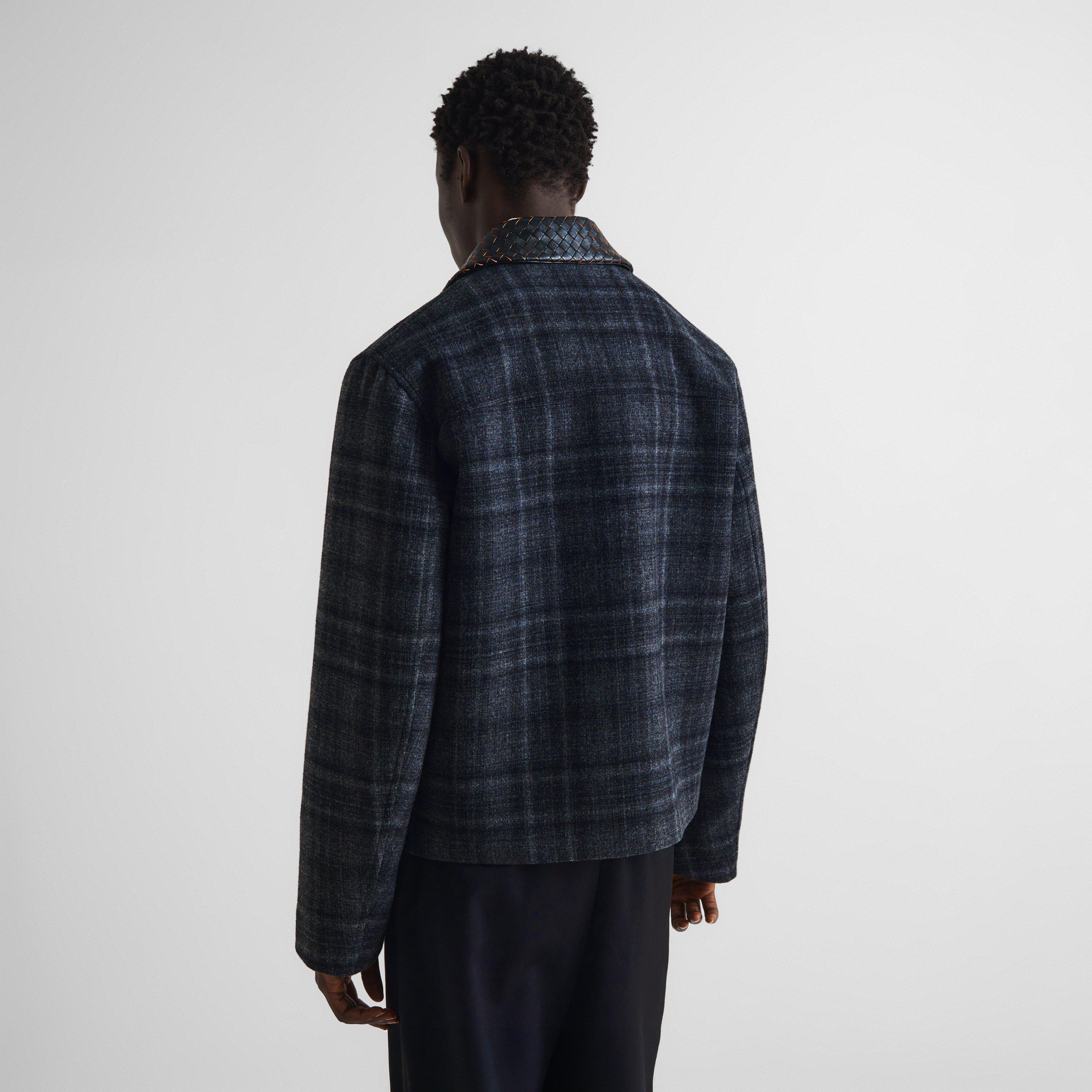 Multi - Bottega Veneta - Men's Check Intrec Wool Bomber Jacket - 4