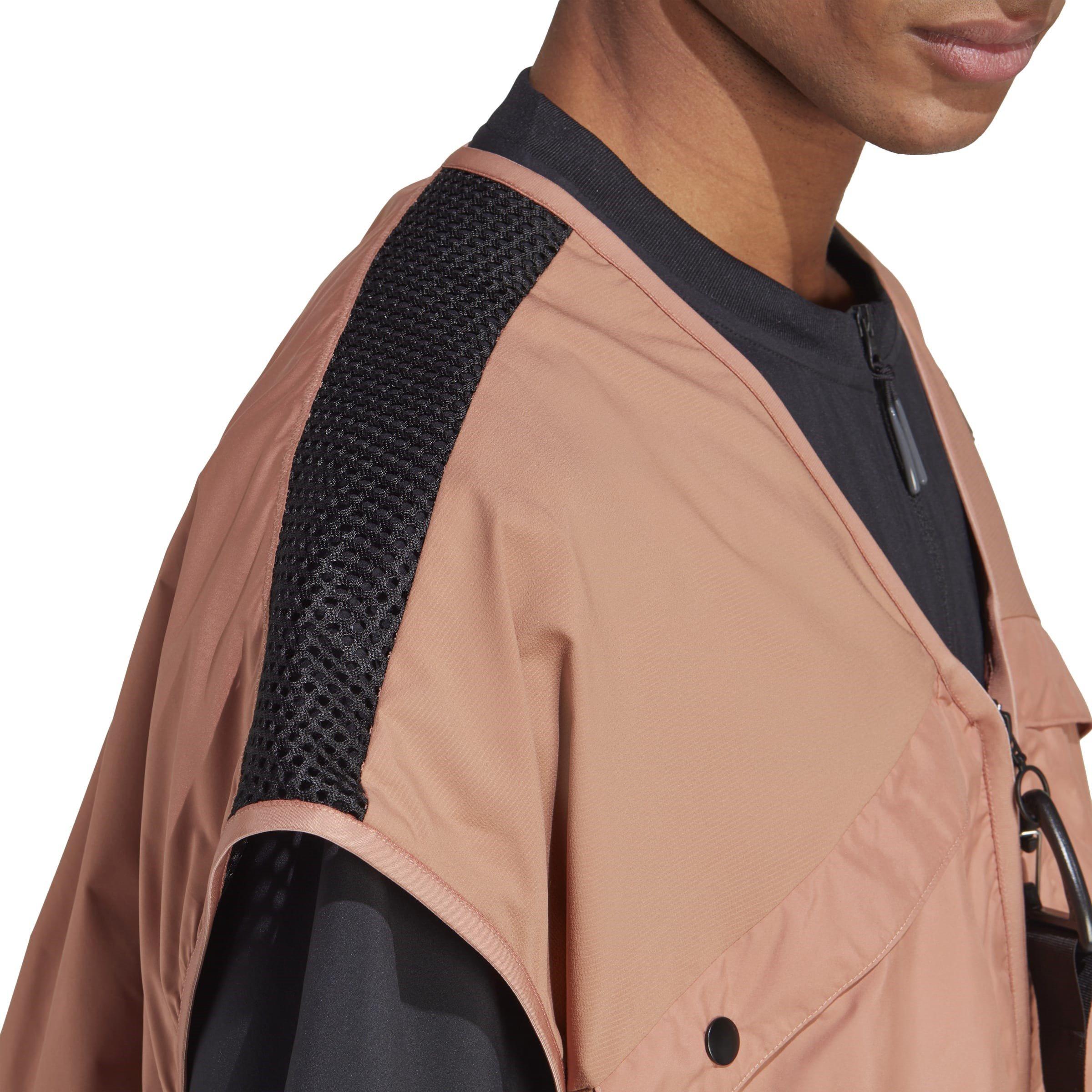 Lehm Schichten - adidas - Adidas City Escape Premium Water Resistant Sleeveless Oversized Fit Softshell Jacket - 6