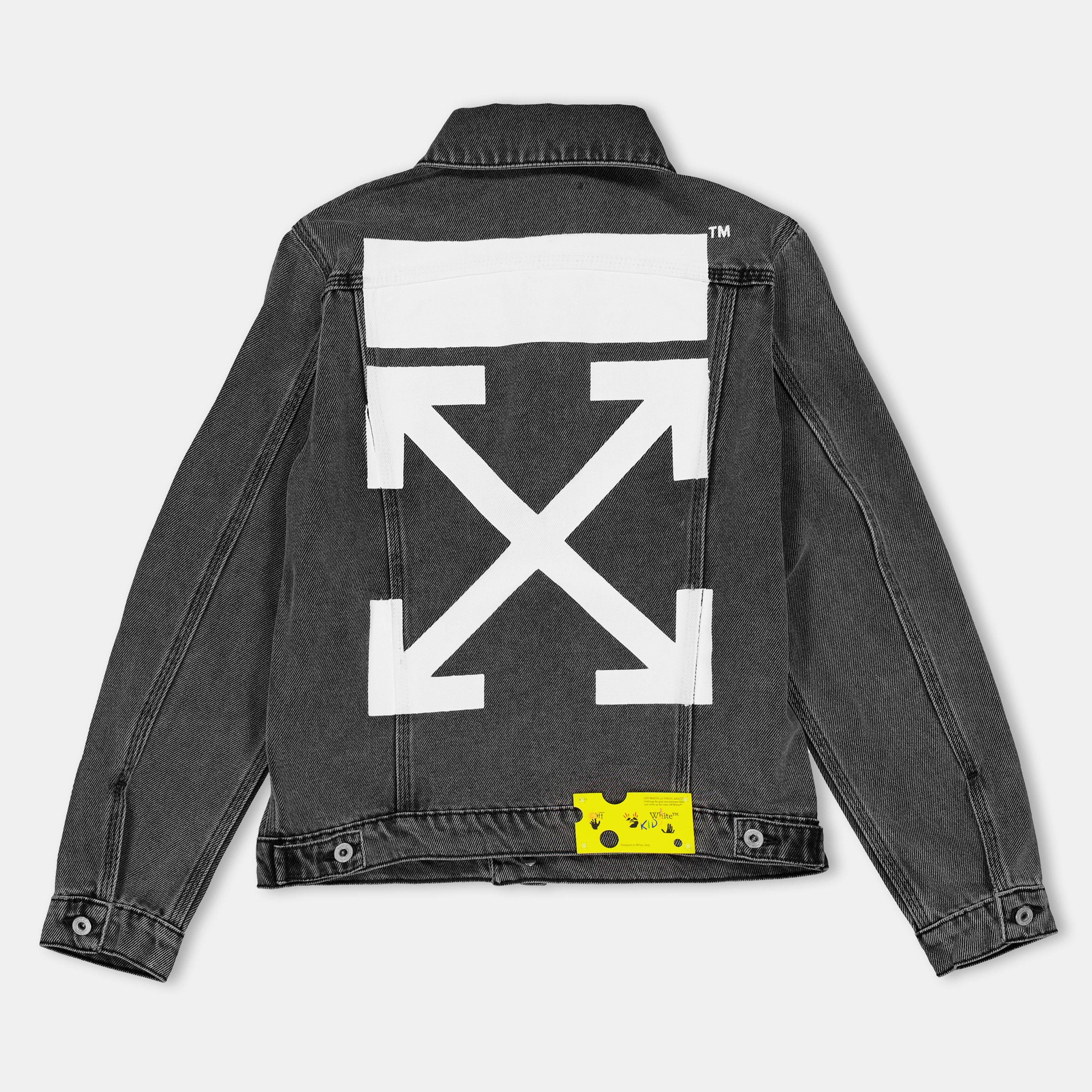 Grigio scuro/bianco - Off White - Kids' Off-White Denim Jacket - 2