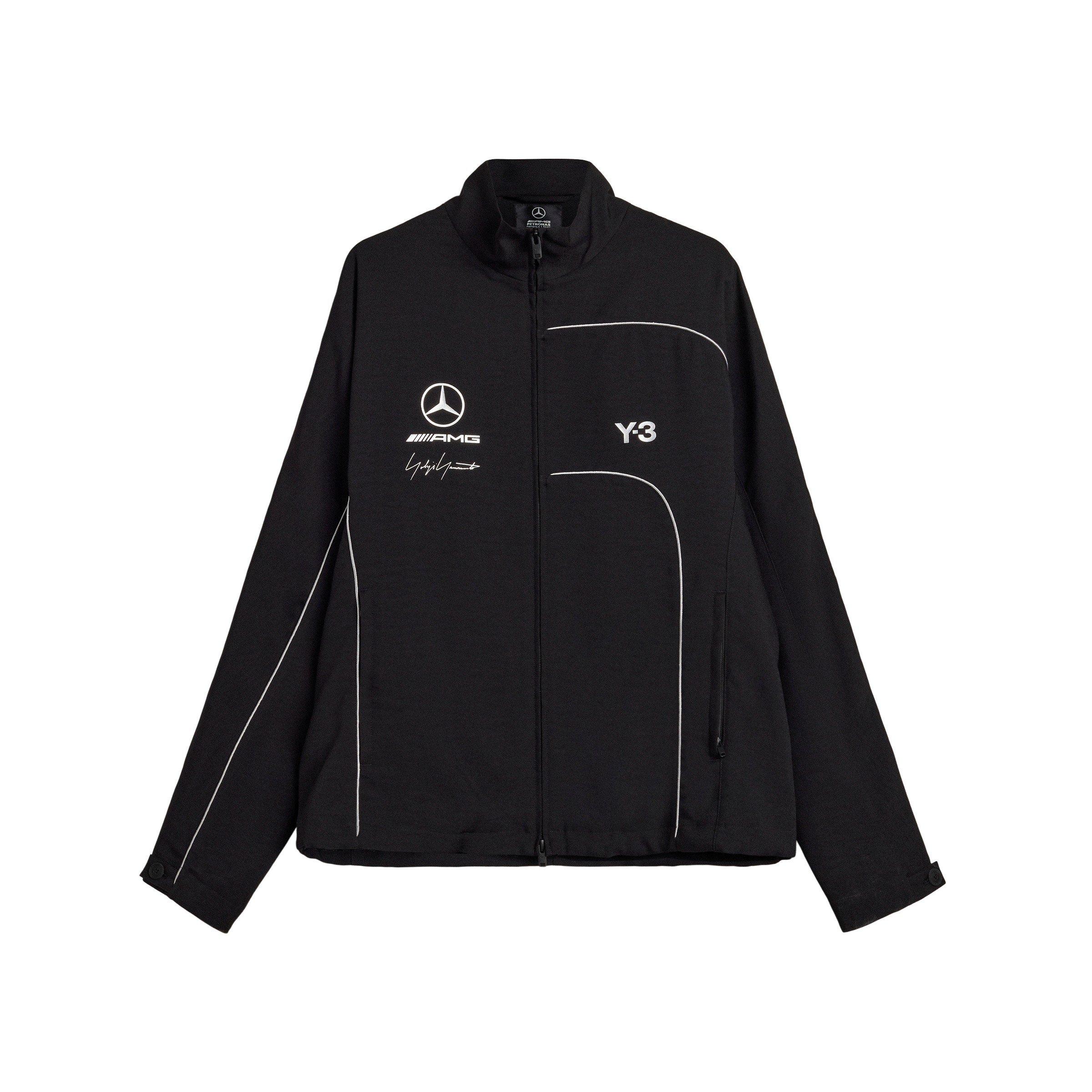 Y3 Mens Mercedes Track Jacket - Black - Large
