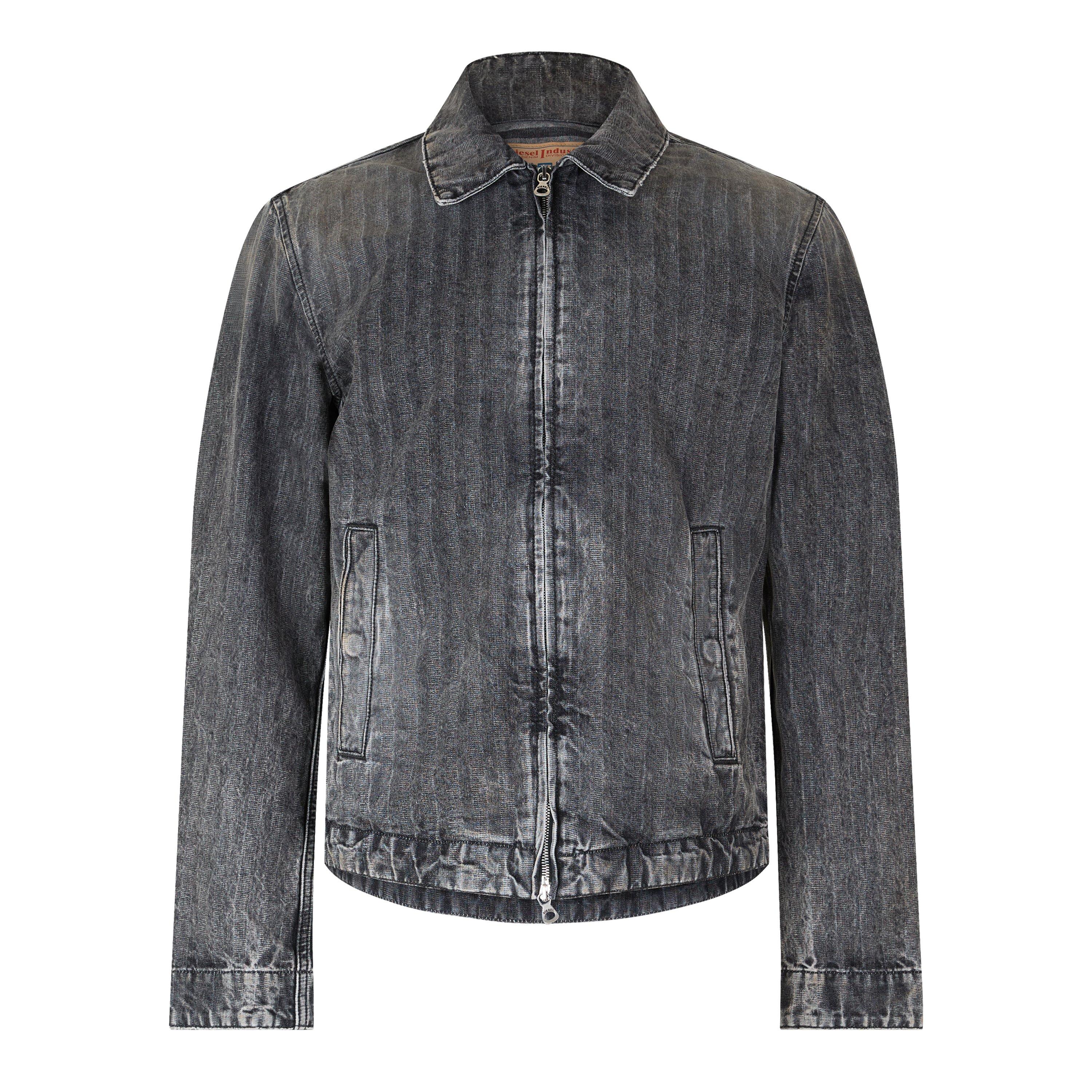 Black/Grey De - Diesel - Men's D-Rohe Giacca Denim Jacket - 1