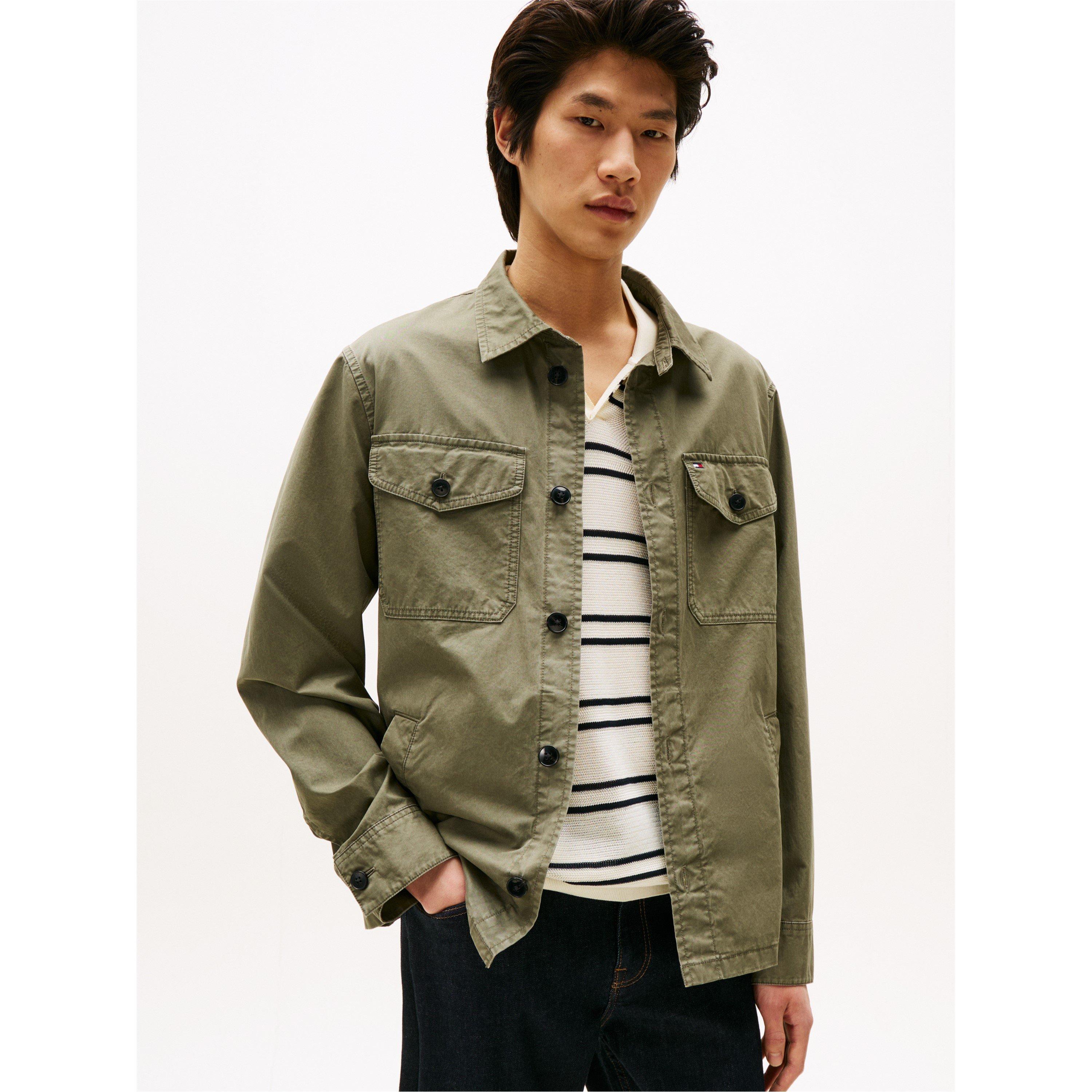 BattleGreen PLI - Tommy Hilfiger - Men's Twill Overshirt - 2
