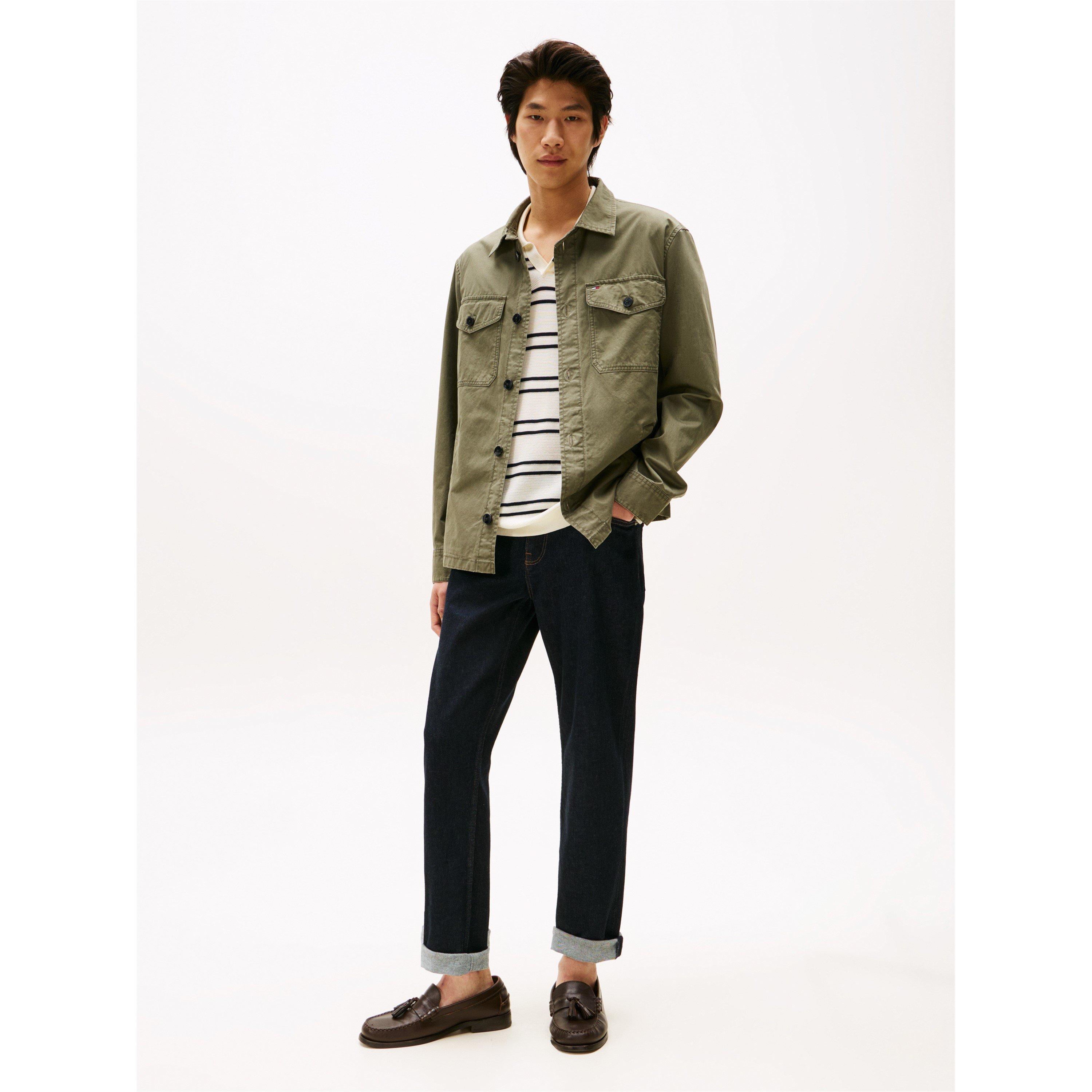 BattleGreen PLI - Tommy Hilfiger - Men's Twill Overshirt - 3