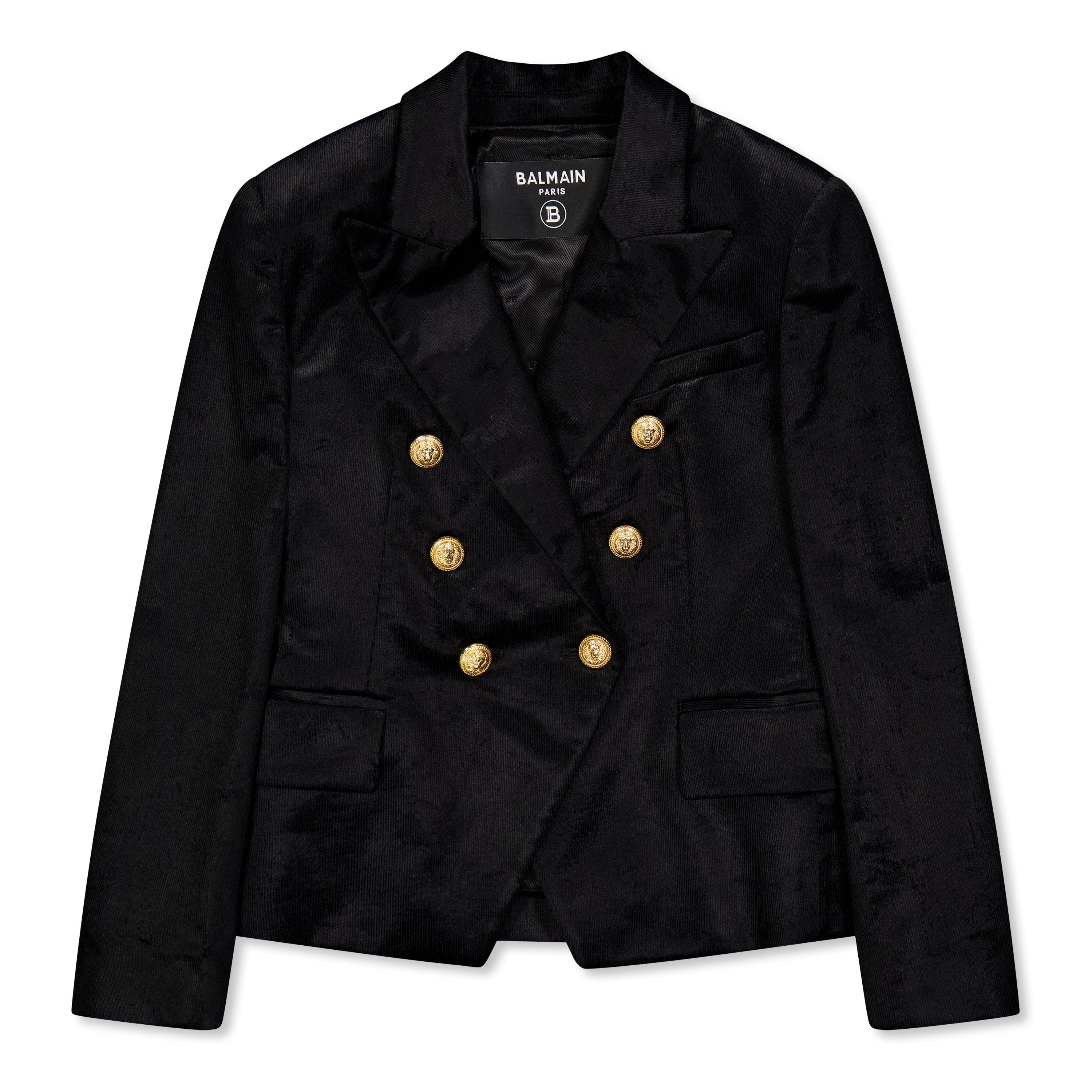 Balmain Kids' Structured Tailored Blazer - black/gold - Size 4Y