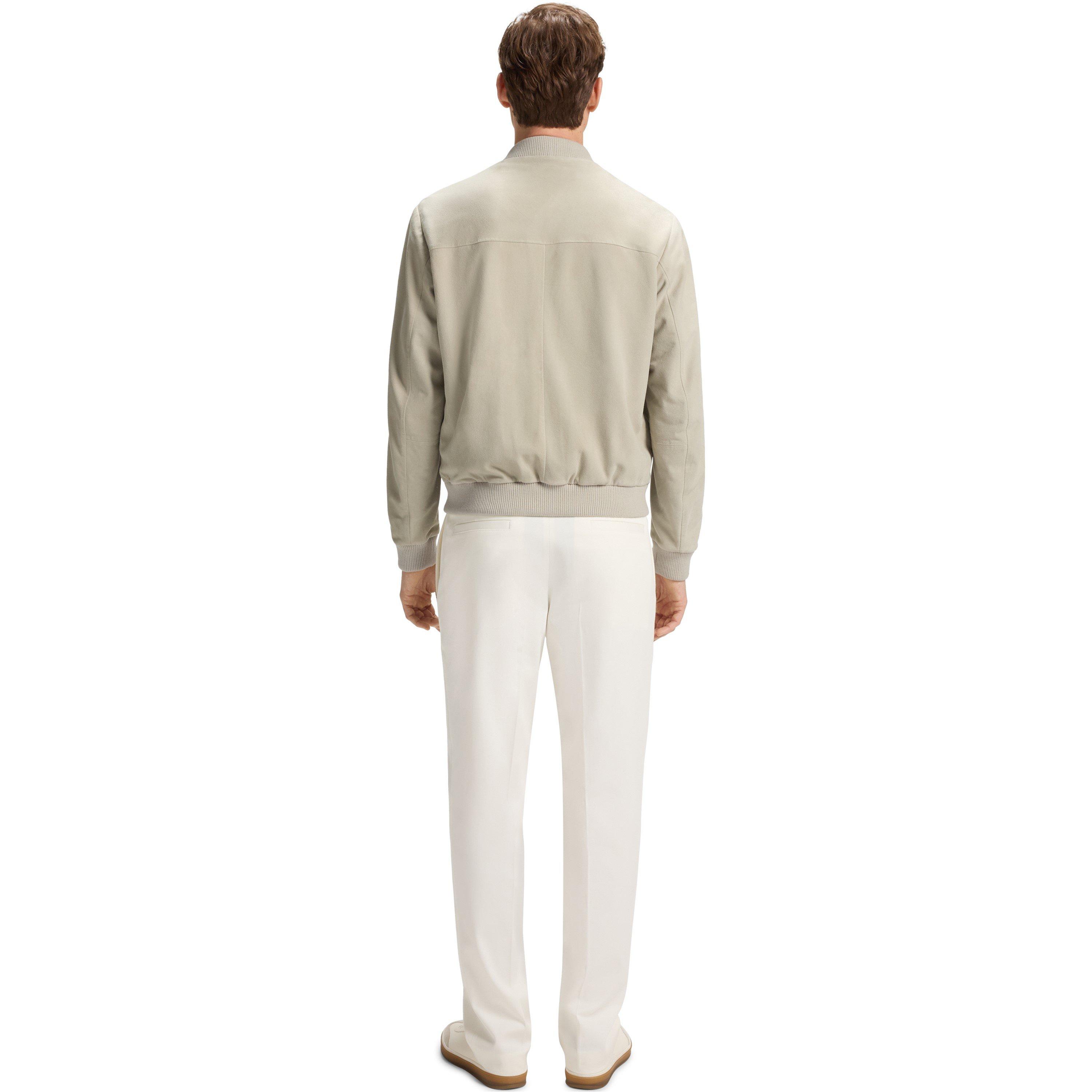 Light Beige 276 - Boss - Men's BECKHAM x BOSS Long Sleeve Bomber Overshirt - 3