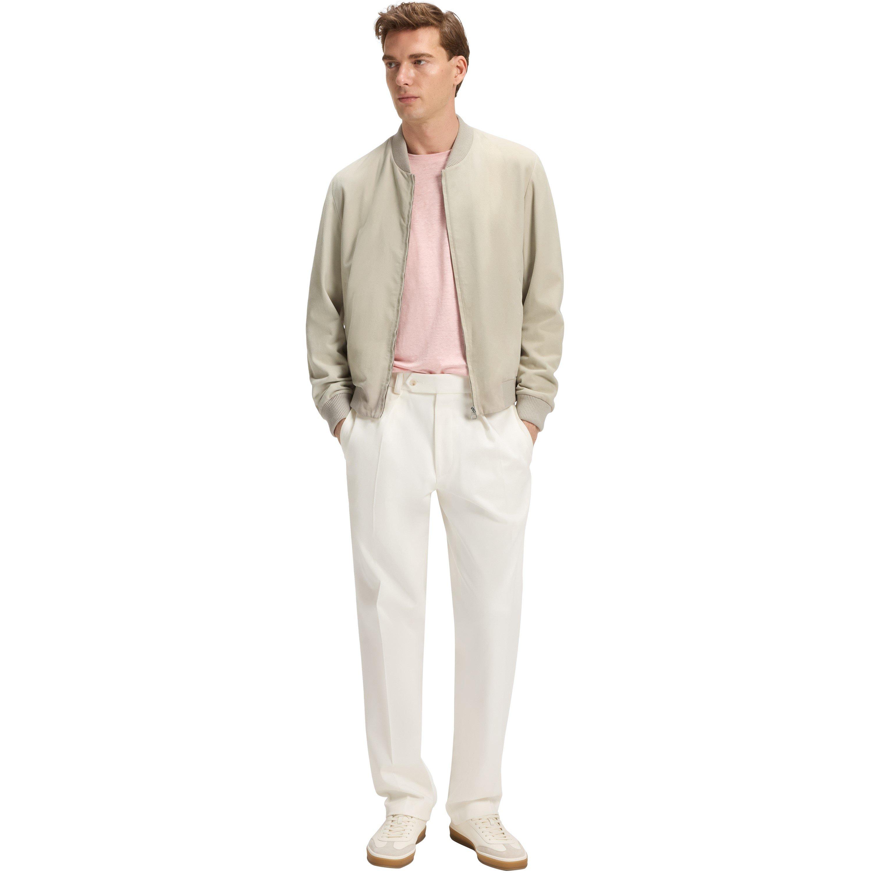 Light Beige 276 - Boss - Men's BECKHAM x BOSS Long Sleeve Bomber Overshirt - 7