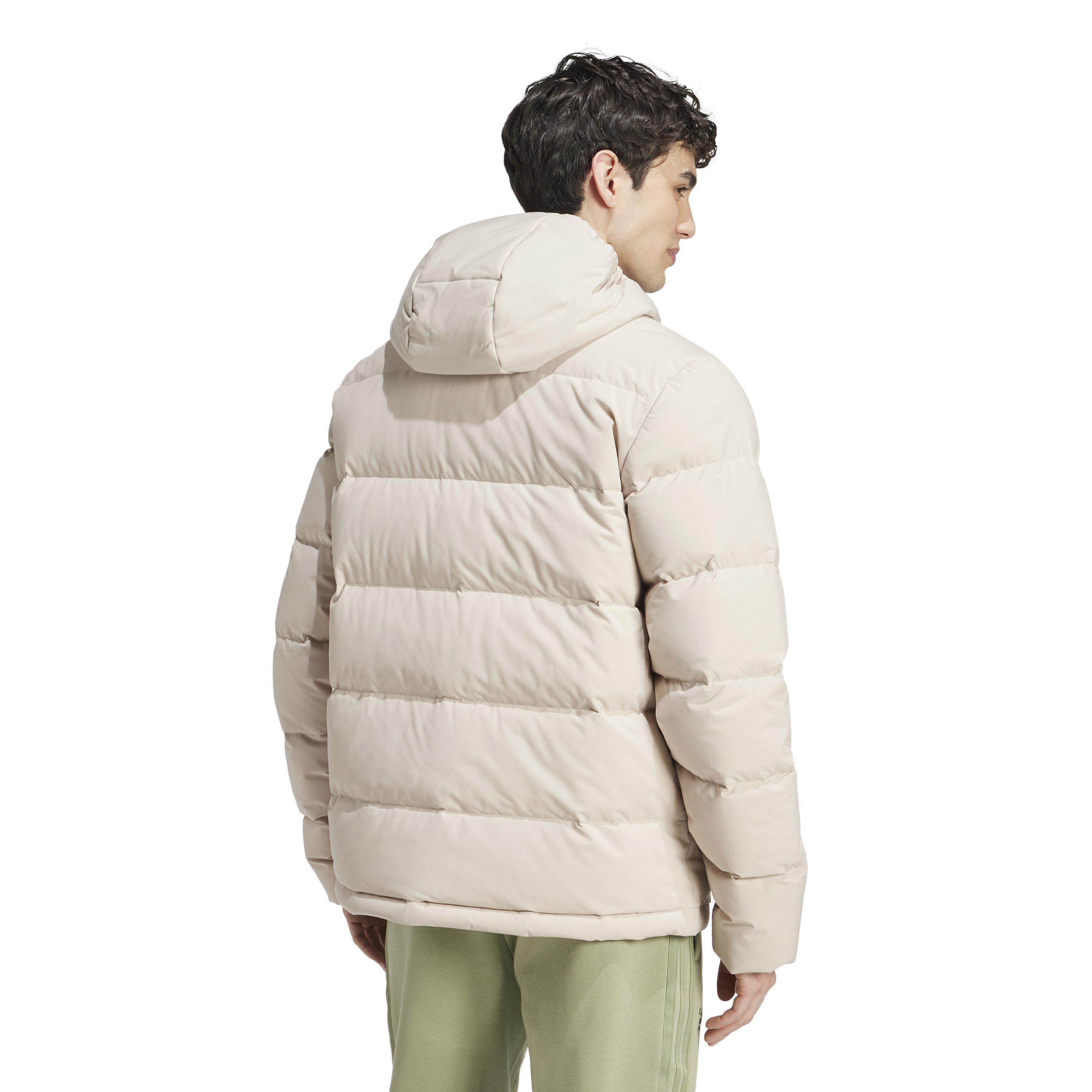 Wonder Beige - adidas - Helionic Hooded Down Jacket - 3