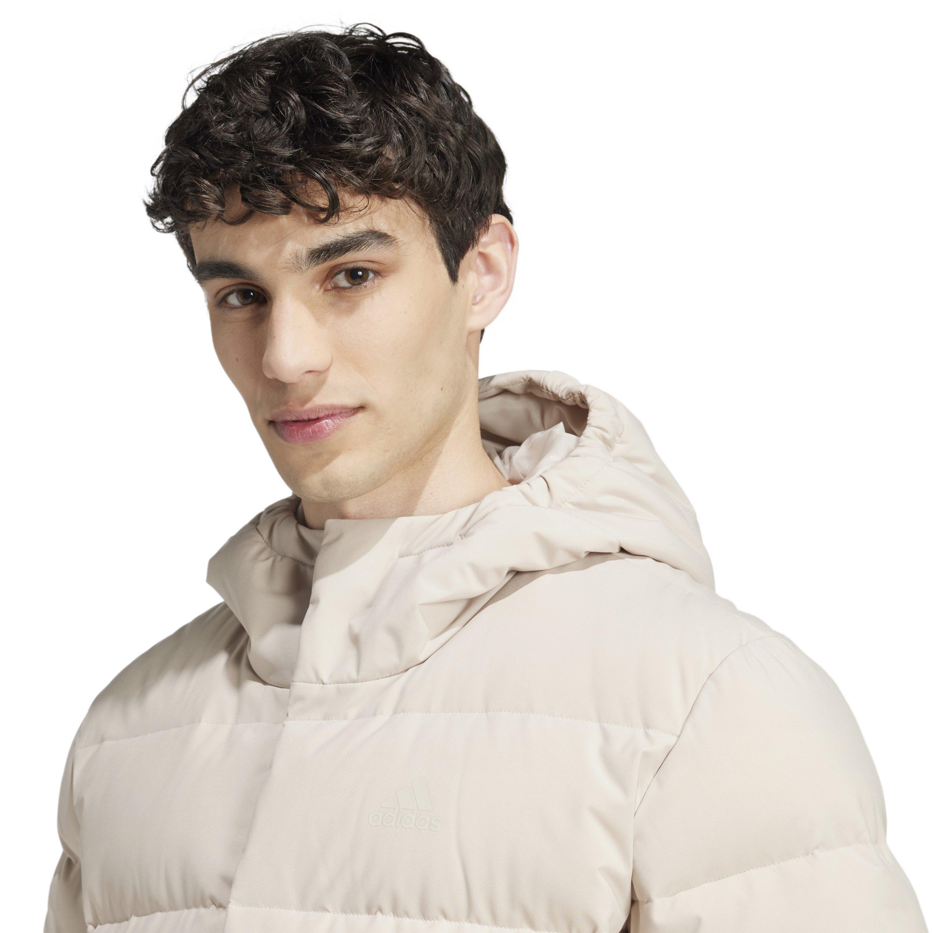 Wonder Beige - adidas - Helionic Hooded Down Jacket - 4
