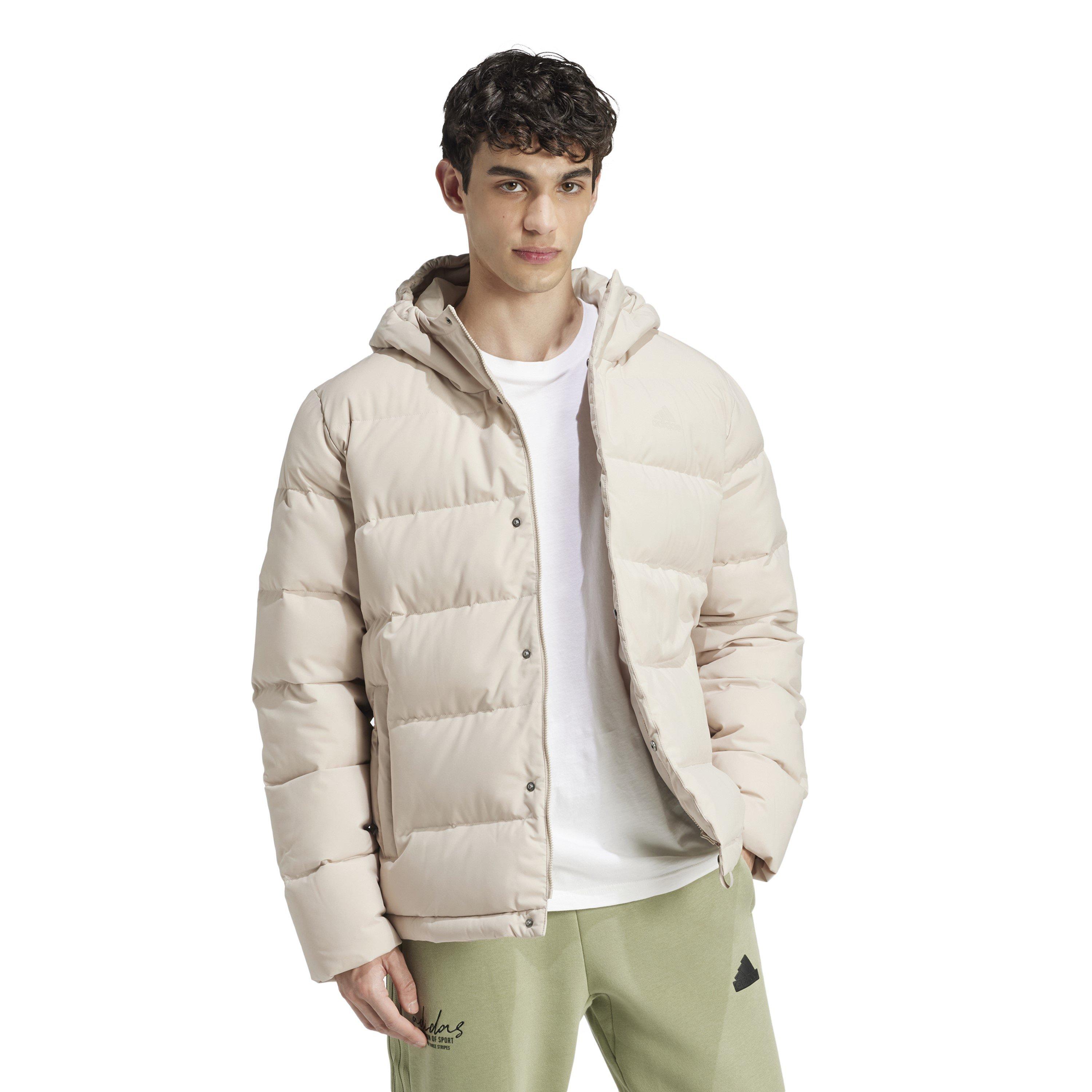 Wonder Beige - adidas - Helionic Hooded Down Jacket - 6