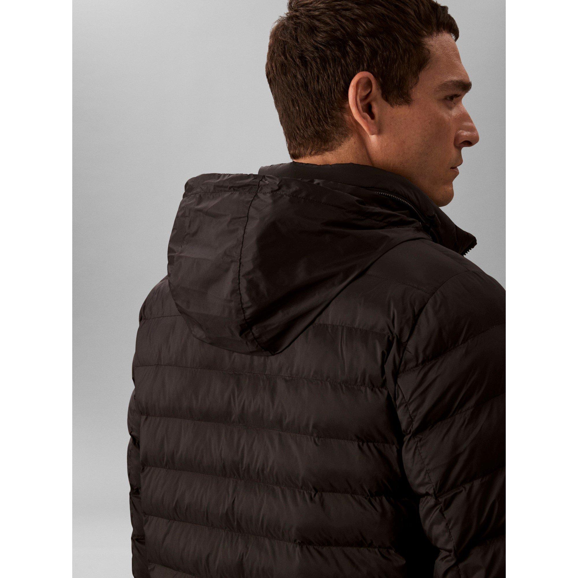 Black - Calvin Klein Jeans - Men's Full-Zip Shorts Puffer Jacket - 4