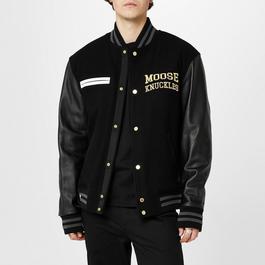 Moose Knuckles Gold Varsity Bomber