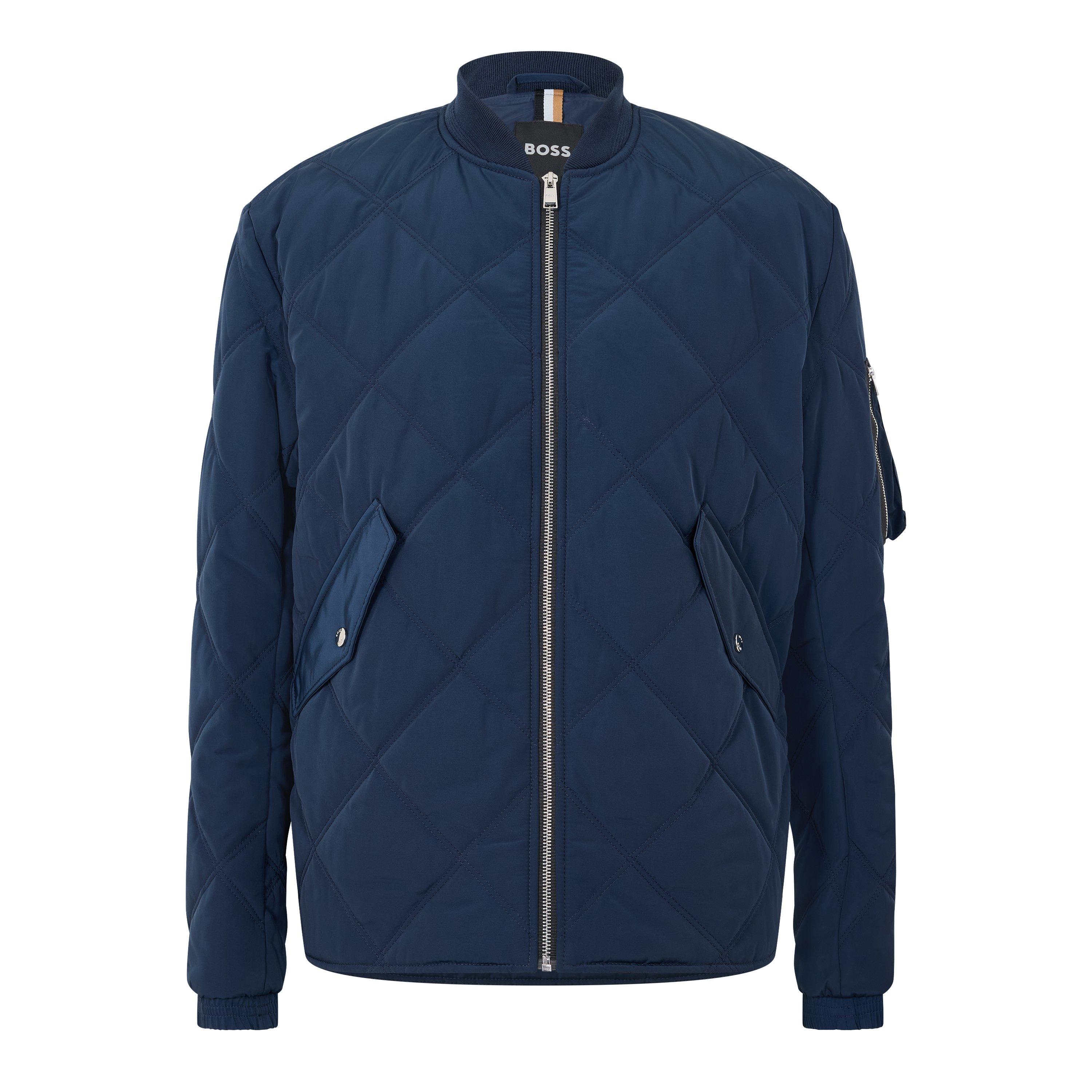 Boss Men's Caramo Bomber Jacket - Dark Blue - Size 38 (48)