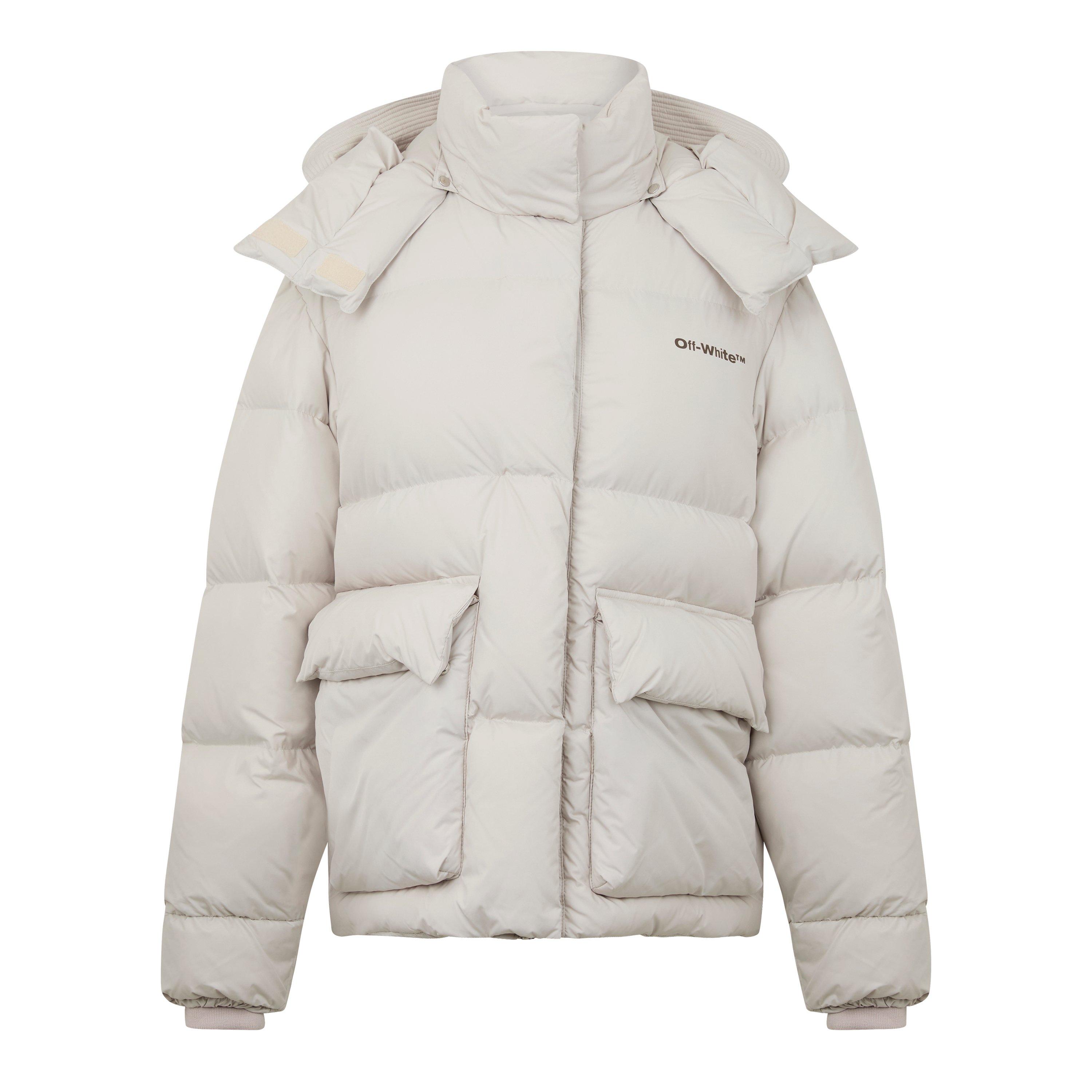 Down jacket off white online