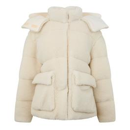 Off White Teddy Puffer Jacket