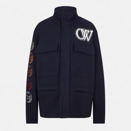 Off White Men's Short Puffer Jacket