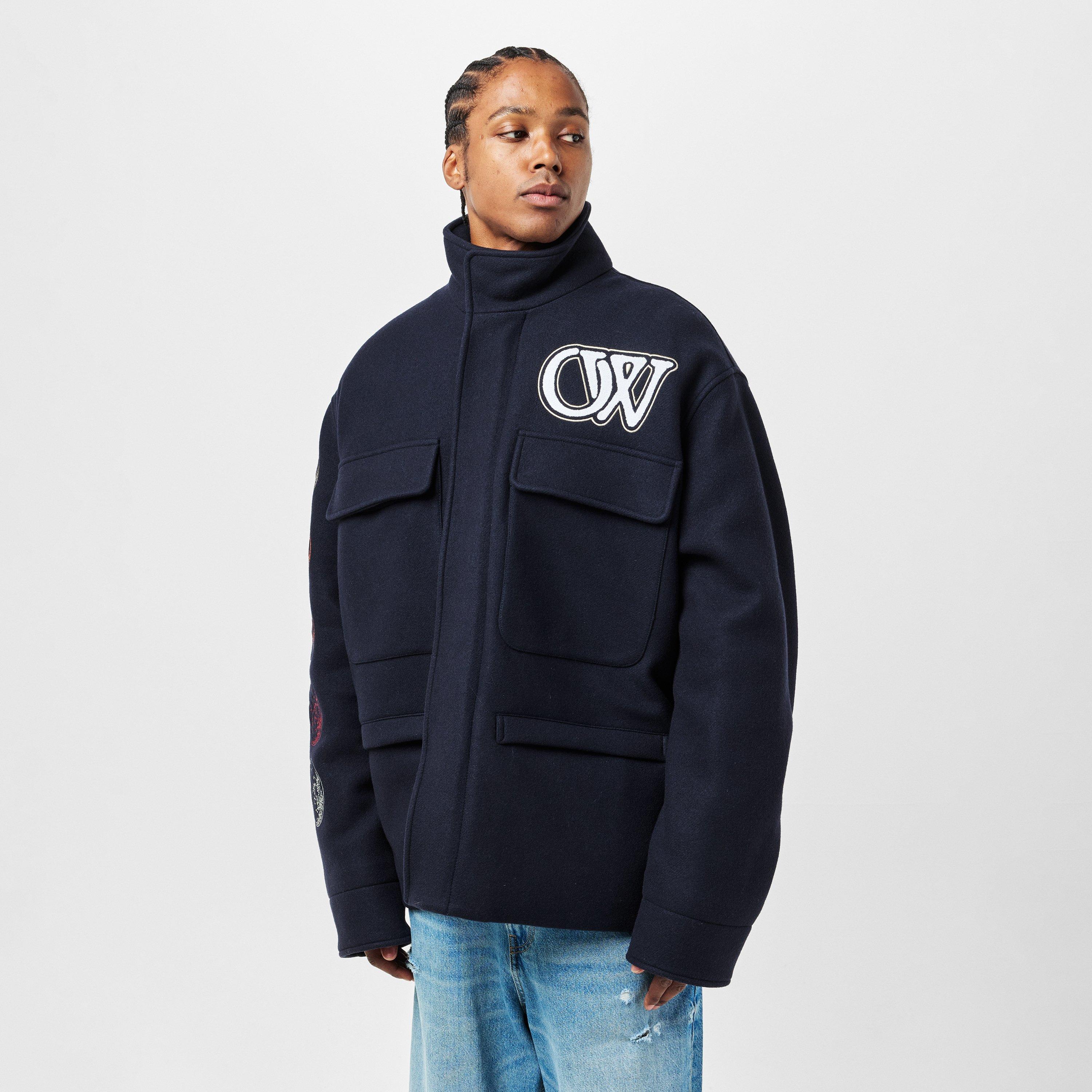 Multi - Off White - Men's Off-White Quilted Short Puffer Jacket - 3