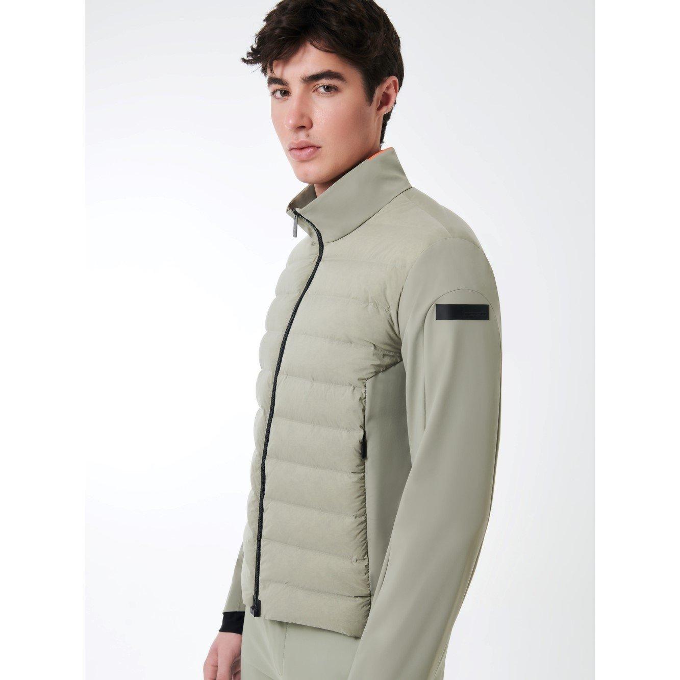 Sage Green - Roberto Ricci Designs - Men's Summer Weather-Resistant Moisture-Wicking Hybrid Jacket - 4