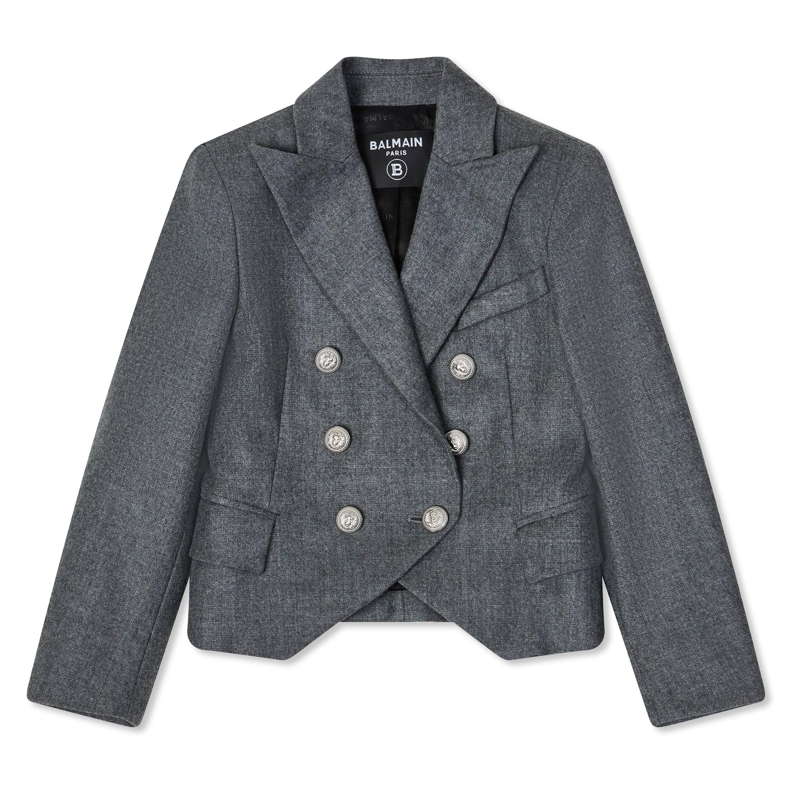 Grigio - Balmain - Kids'  Structured Blazer - 1
