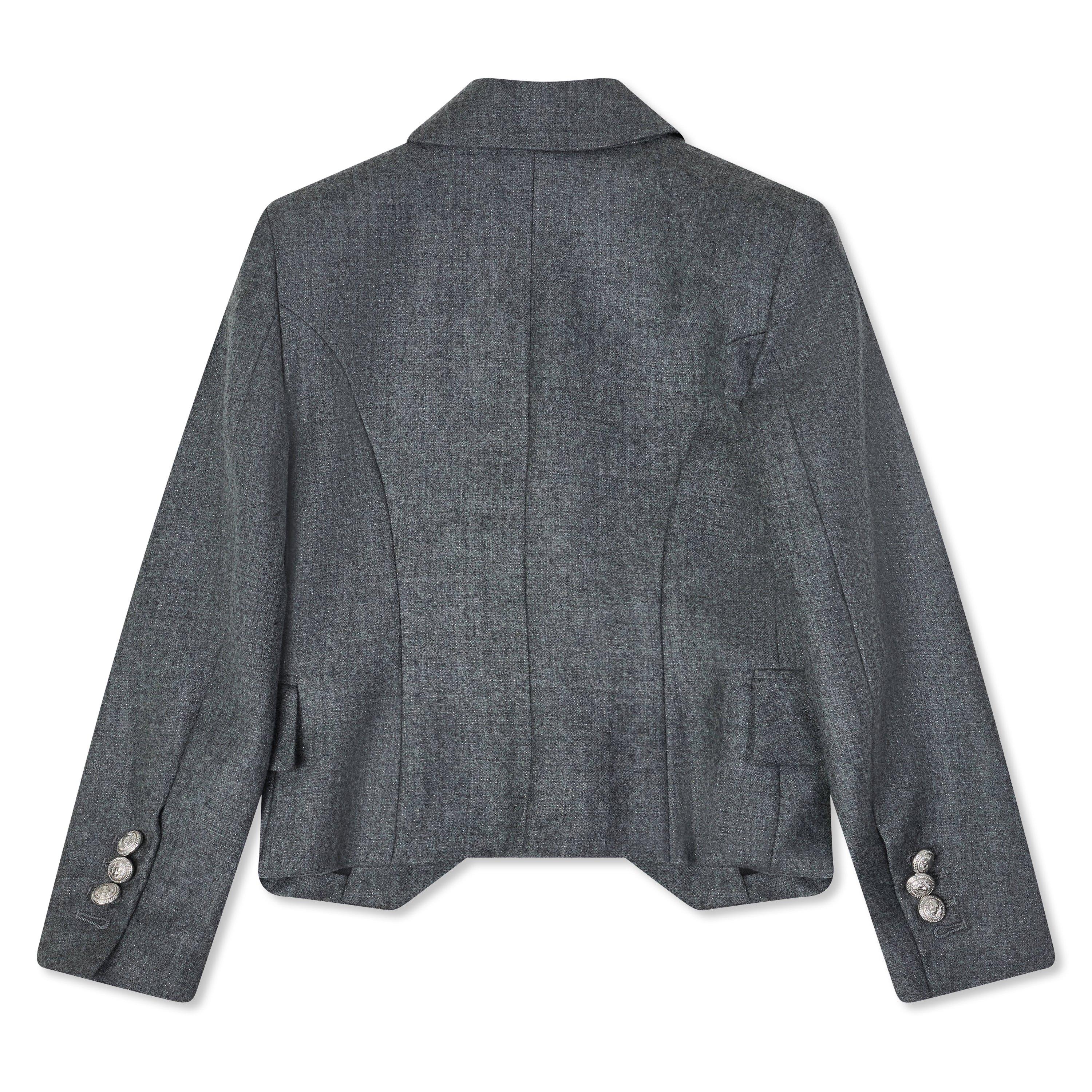 Grigio - Balmain - Kids'  Structured Blazer - 2