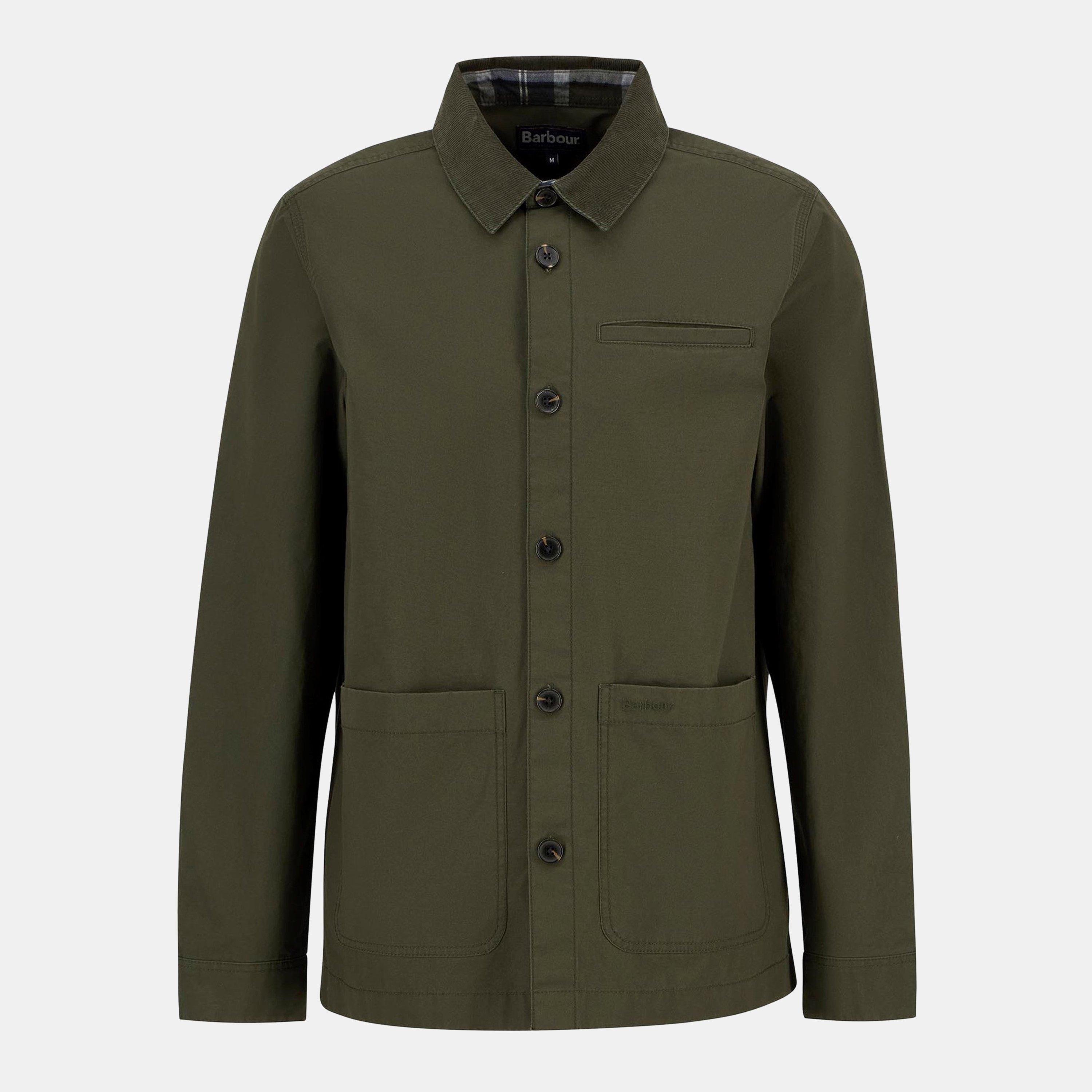 Olive OL51 - Barbour - Mens Cole Tailored Overshirt - 1